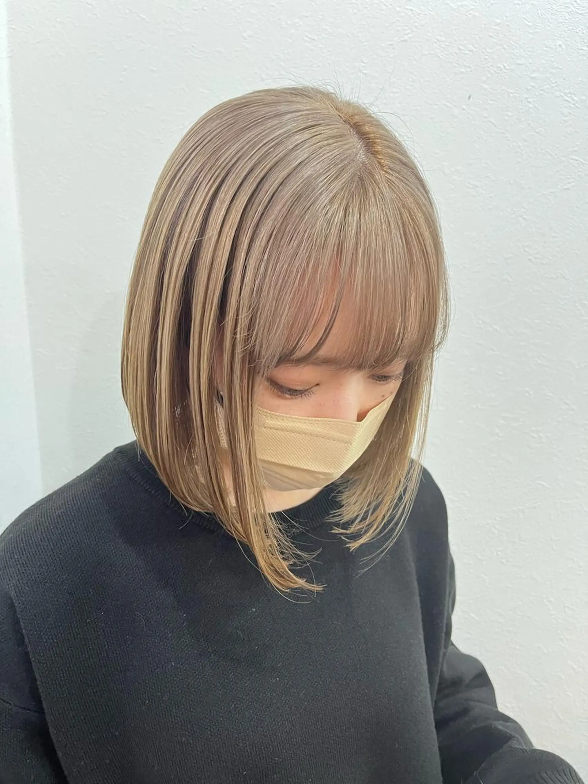 ミディアム カラー ベージュカラー ブリーチ Emma ecole所属・Emma ecole /栄/RIOのヘアスタイル