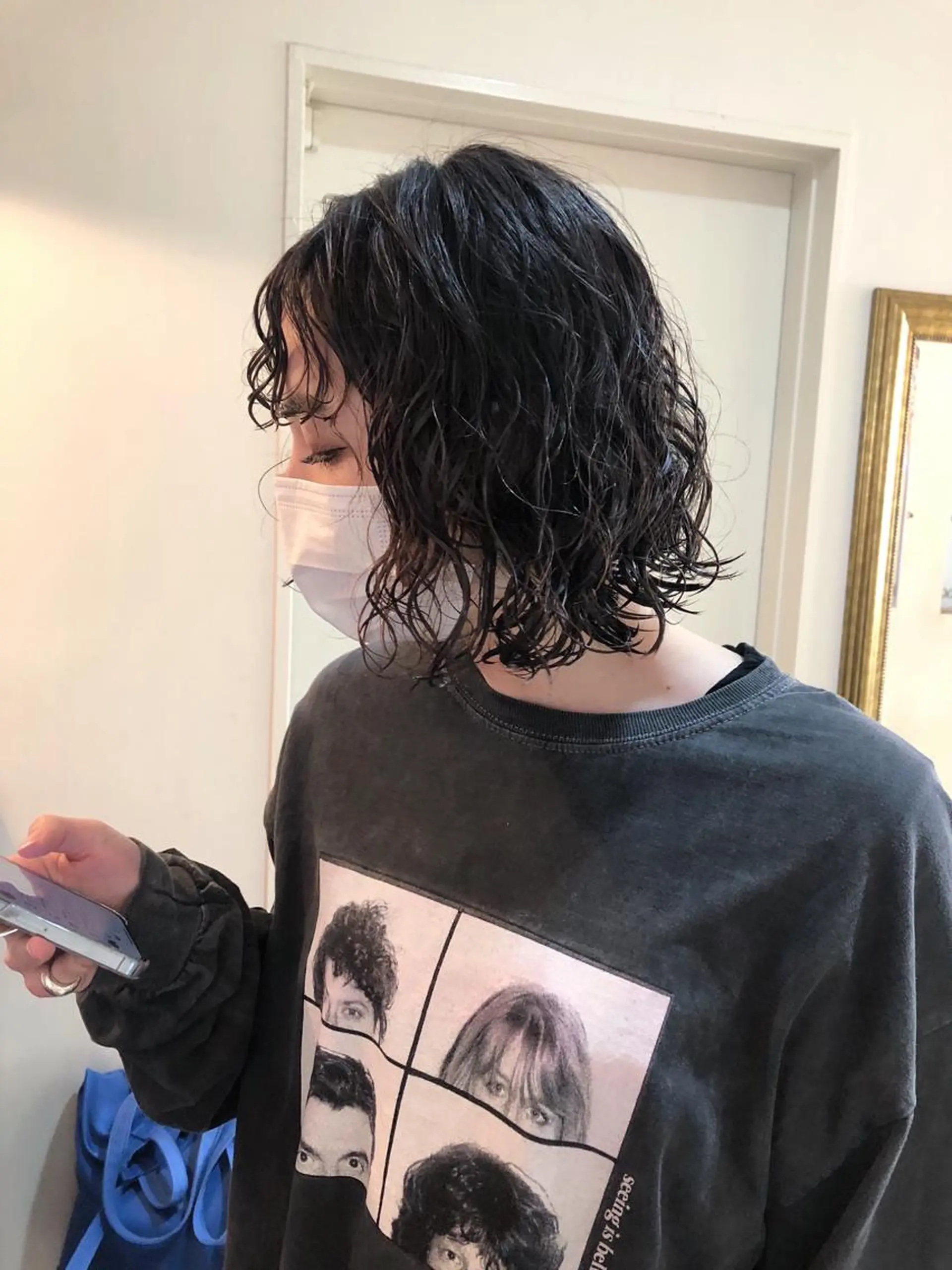 ショート パーマ ショートボブ ハンサムショート ボブ くびれヘア ショートヘア ショート/パーマ/ カラー/FUKOのヘアスタイル