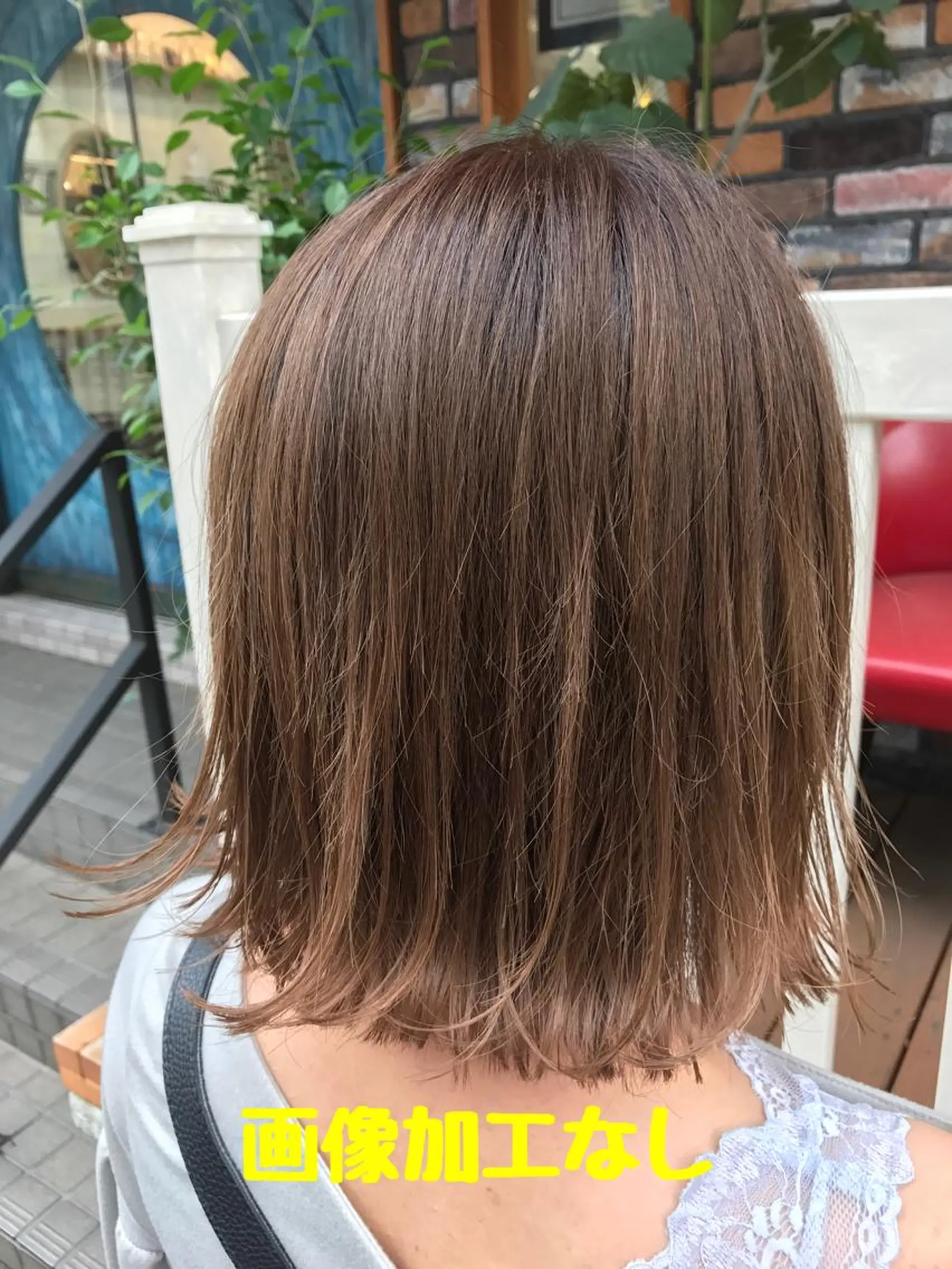 ミディアム カラー 切りっぱなしボブ ボブ EMANON横浜所属・平尾 拓也のヘアスタイル