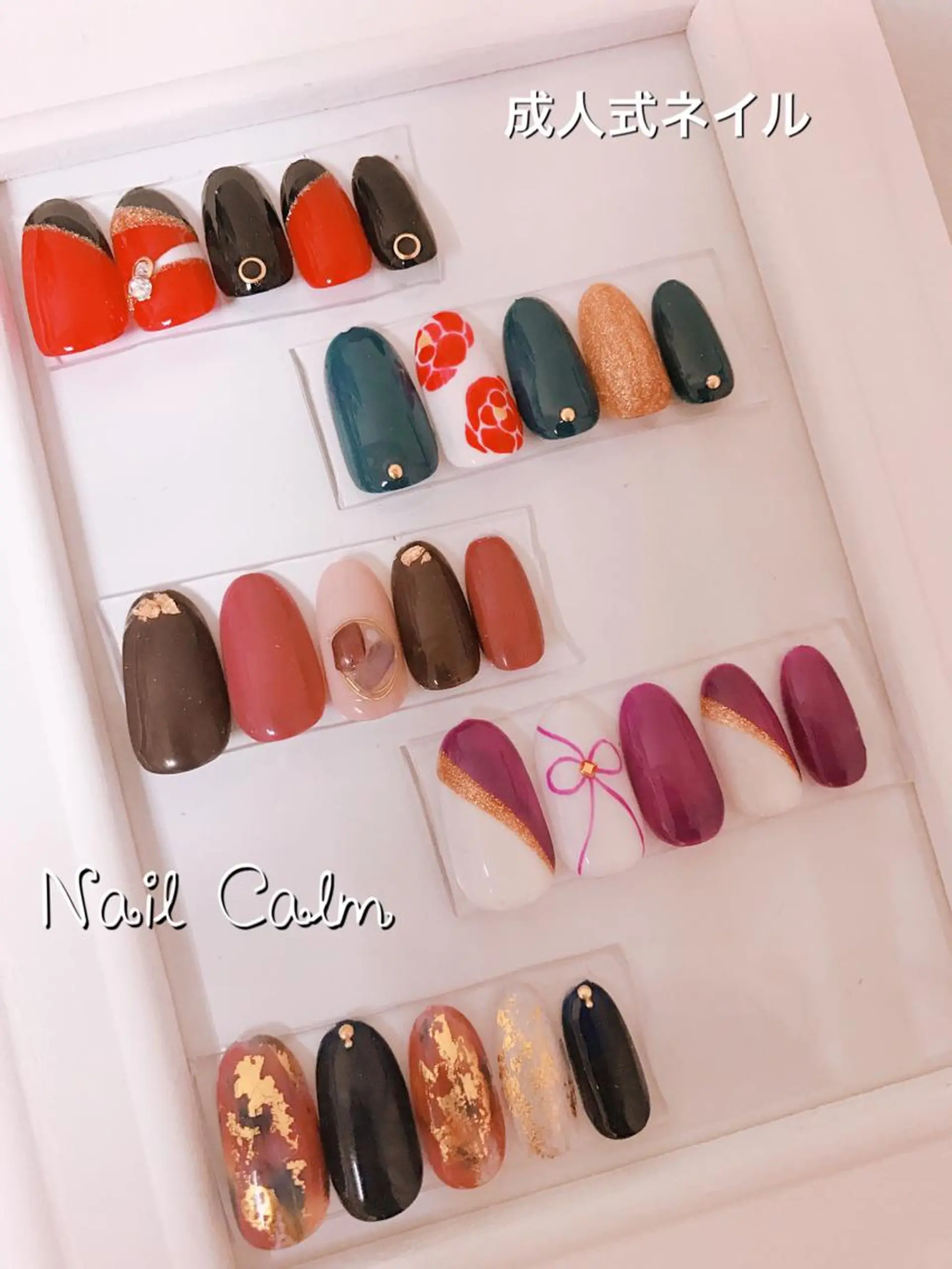 ネイル アートネイル 成人式 シンプルネイル ハンドネイル Nail Calm所属・プライベートサロン Calmのネイルデザイン