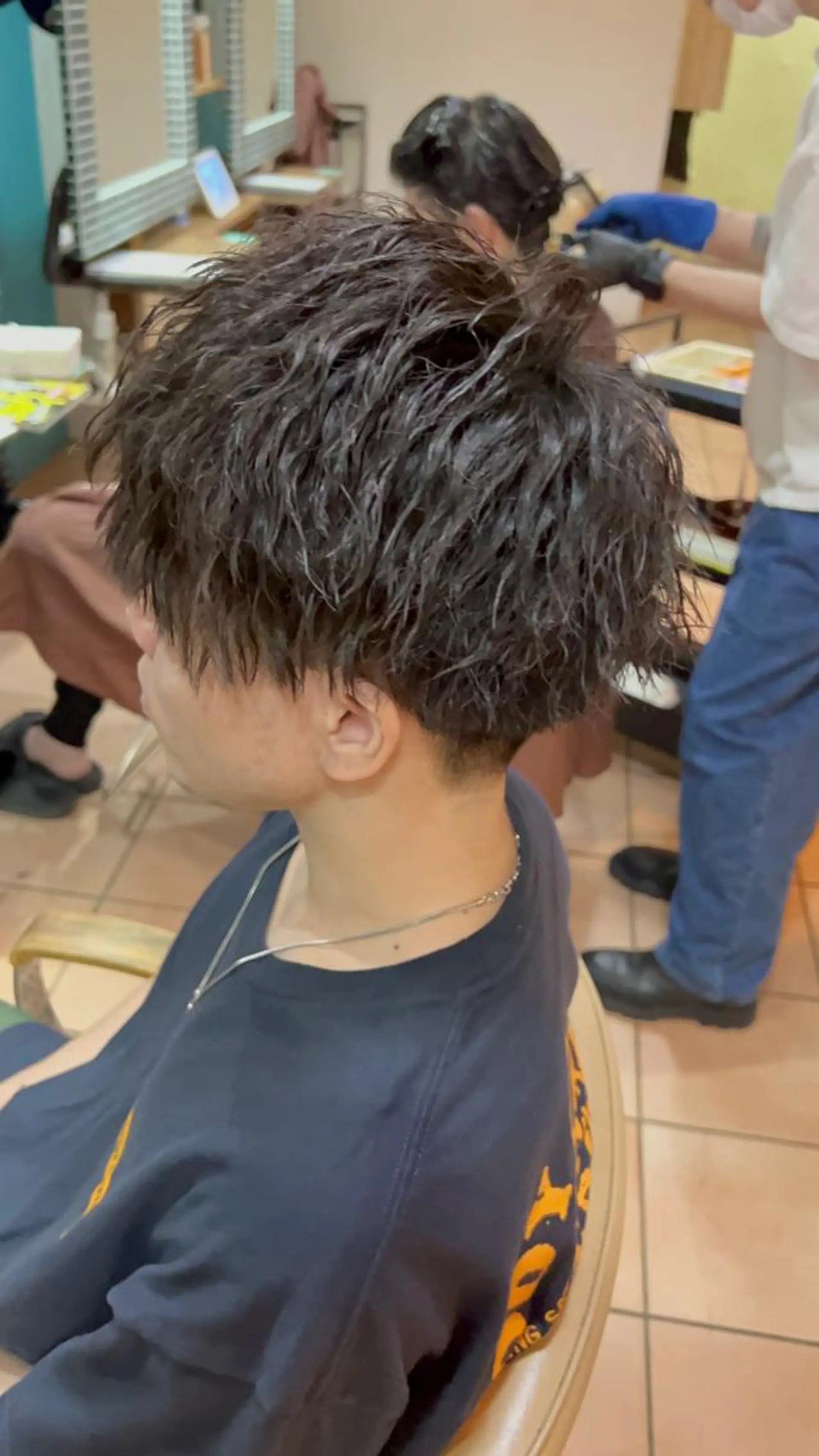 ショート パーマ メンズ カット パーマ トリートメント 朝3分でキマる 村上陸のヘアスタイル