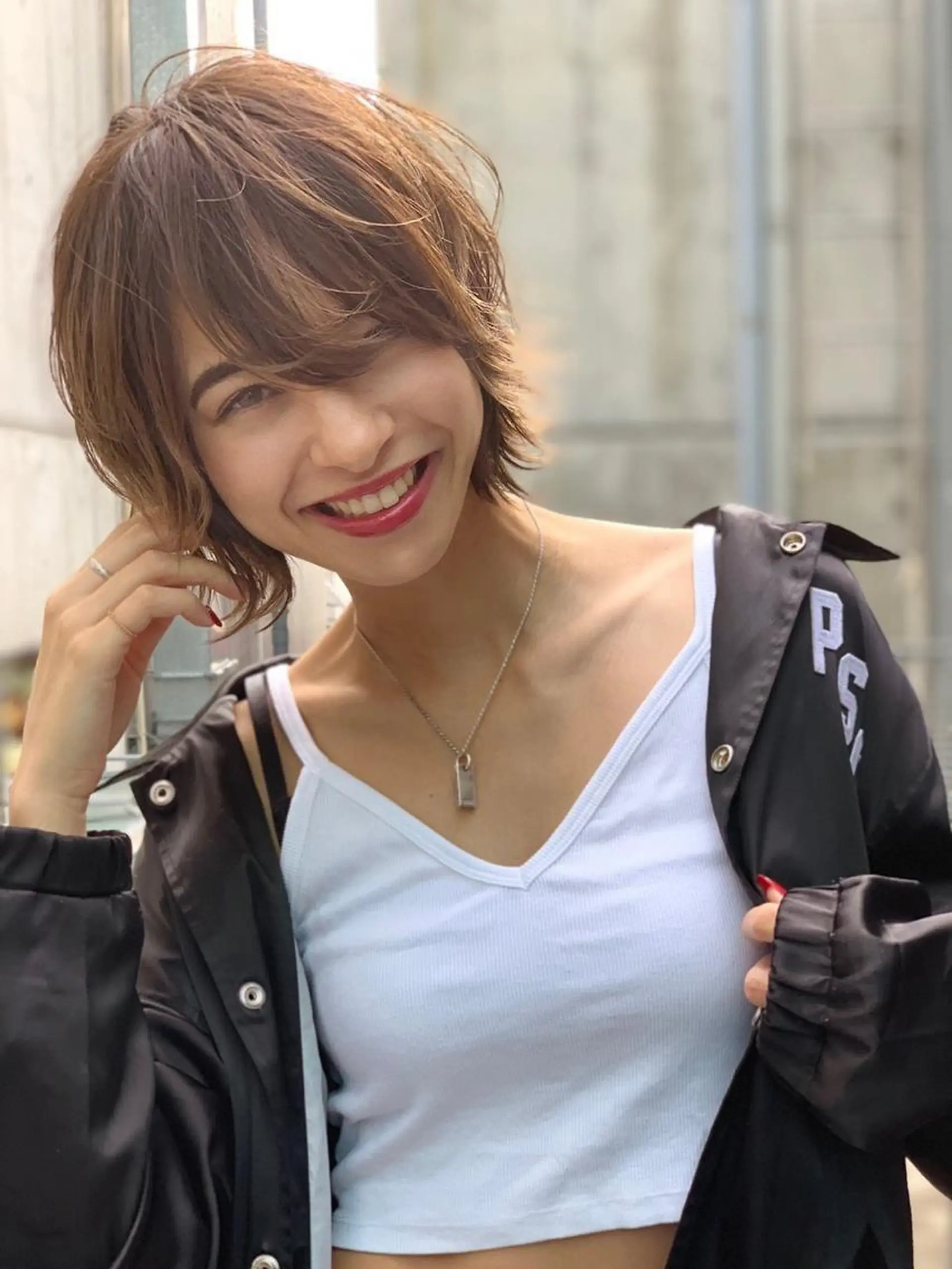 ショート カラー ボブ RAF TOKYO所属・10月限定モニター 髪質改善美髪矯正のヘアスタイル