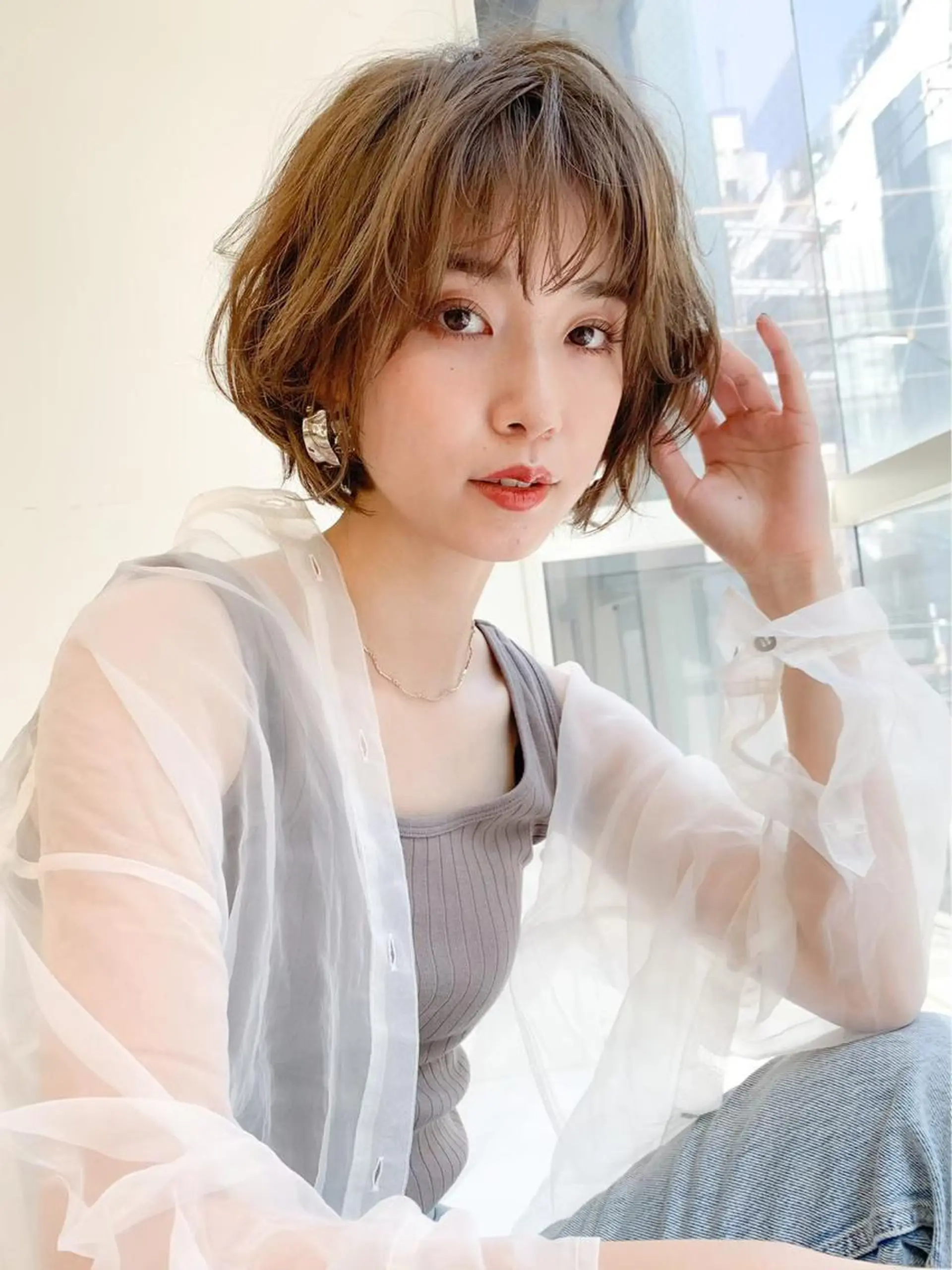 ショート happiness西大寺店所属・ショートショートボブ うるはのヘアスタイル