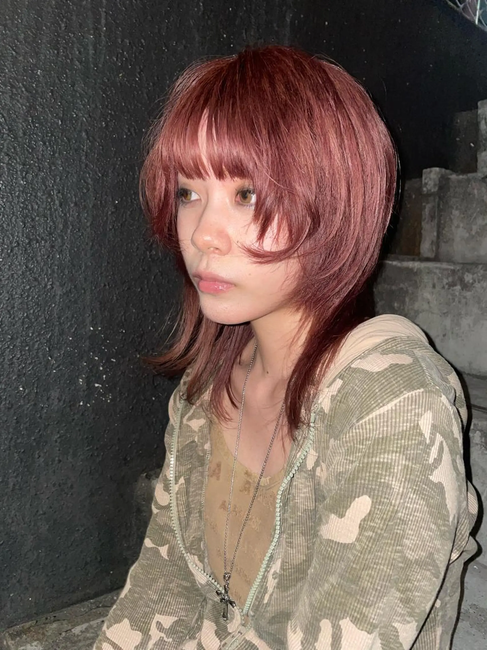 セミロング カラー メンズカット/ スパイキーショートのヘアスタイル