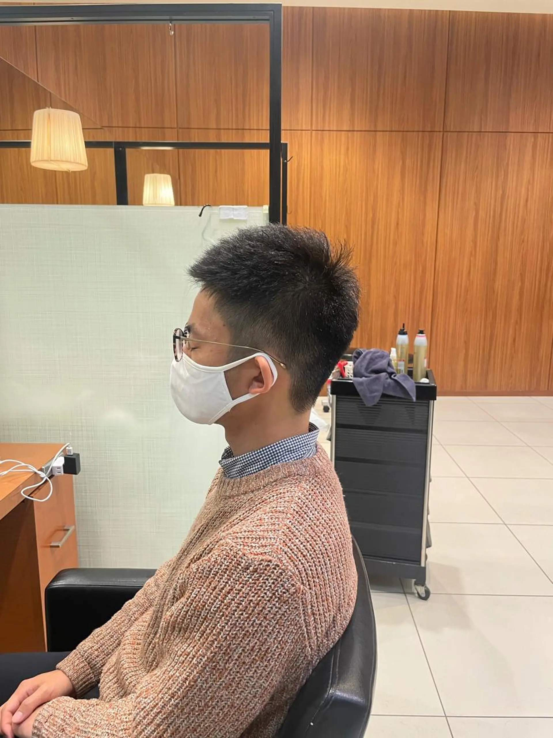 ショート メンズ メンズベリーショート ベリーショート ショートヘア 髙田 千華 髪質改善ストレートのヘアスタイル