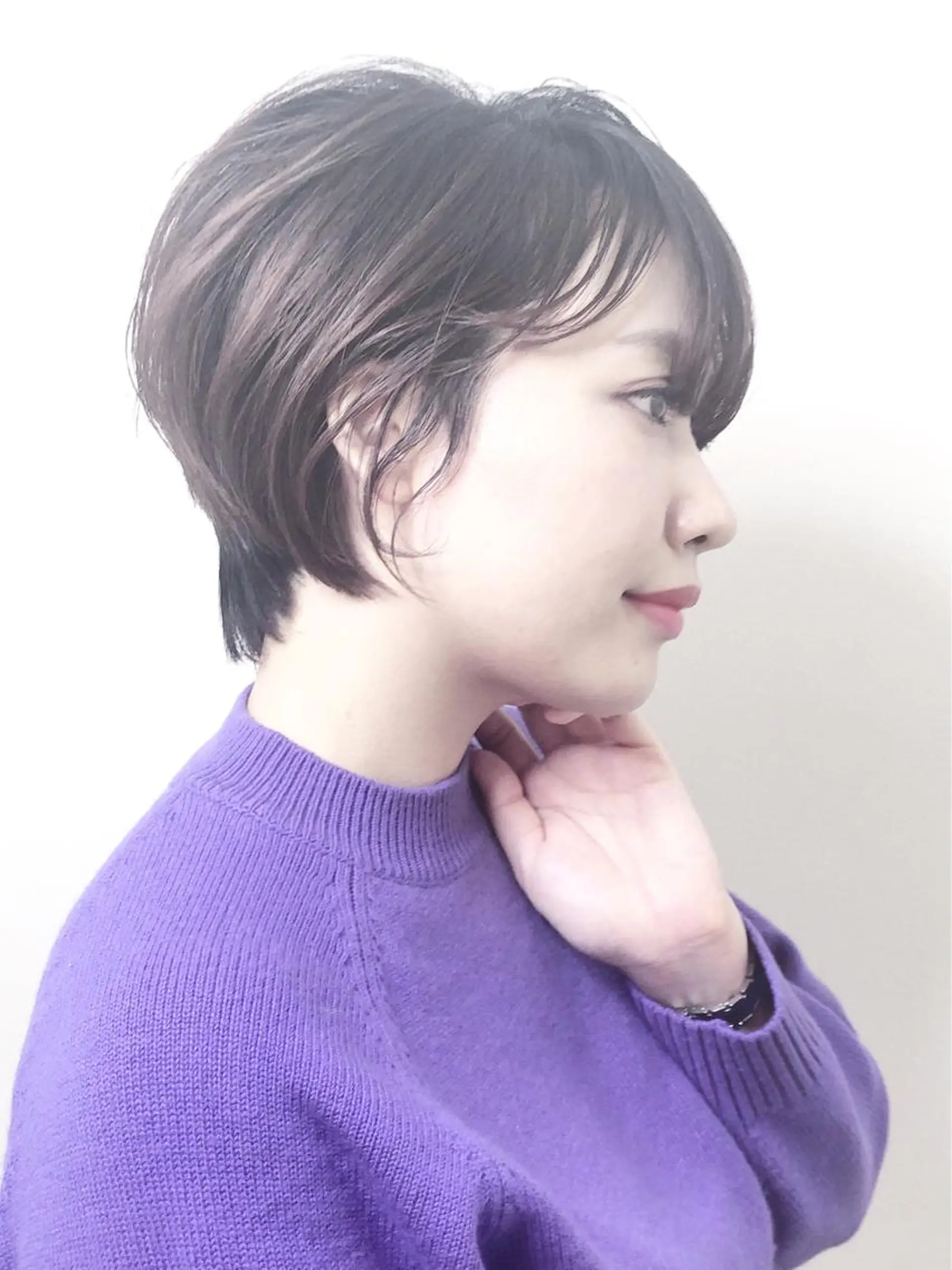 ショート カラー ショートボブ 透明感カラー ボブ ショートヘア 門田 恭弥のヘアスタイル