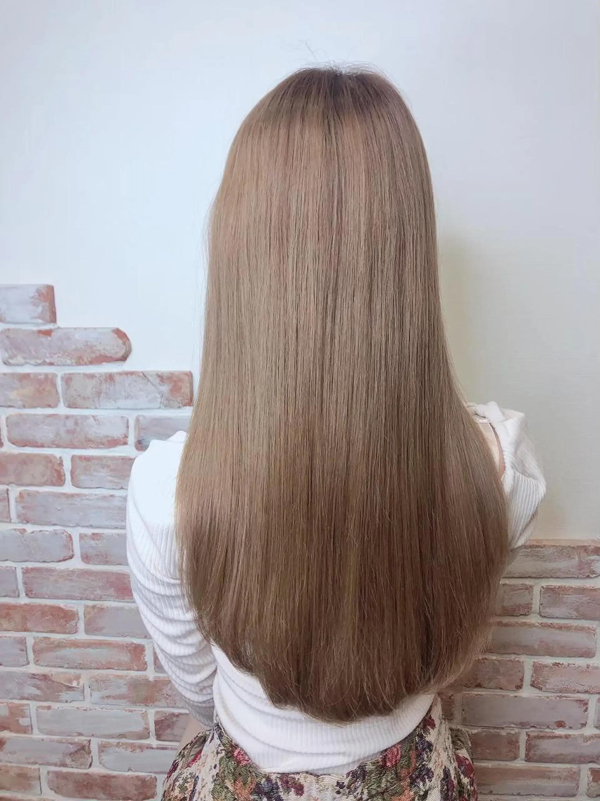 セミロング トリートメント カラー&プルエクステ 大人気!!のヘアスタイル