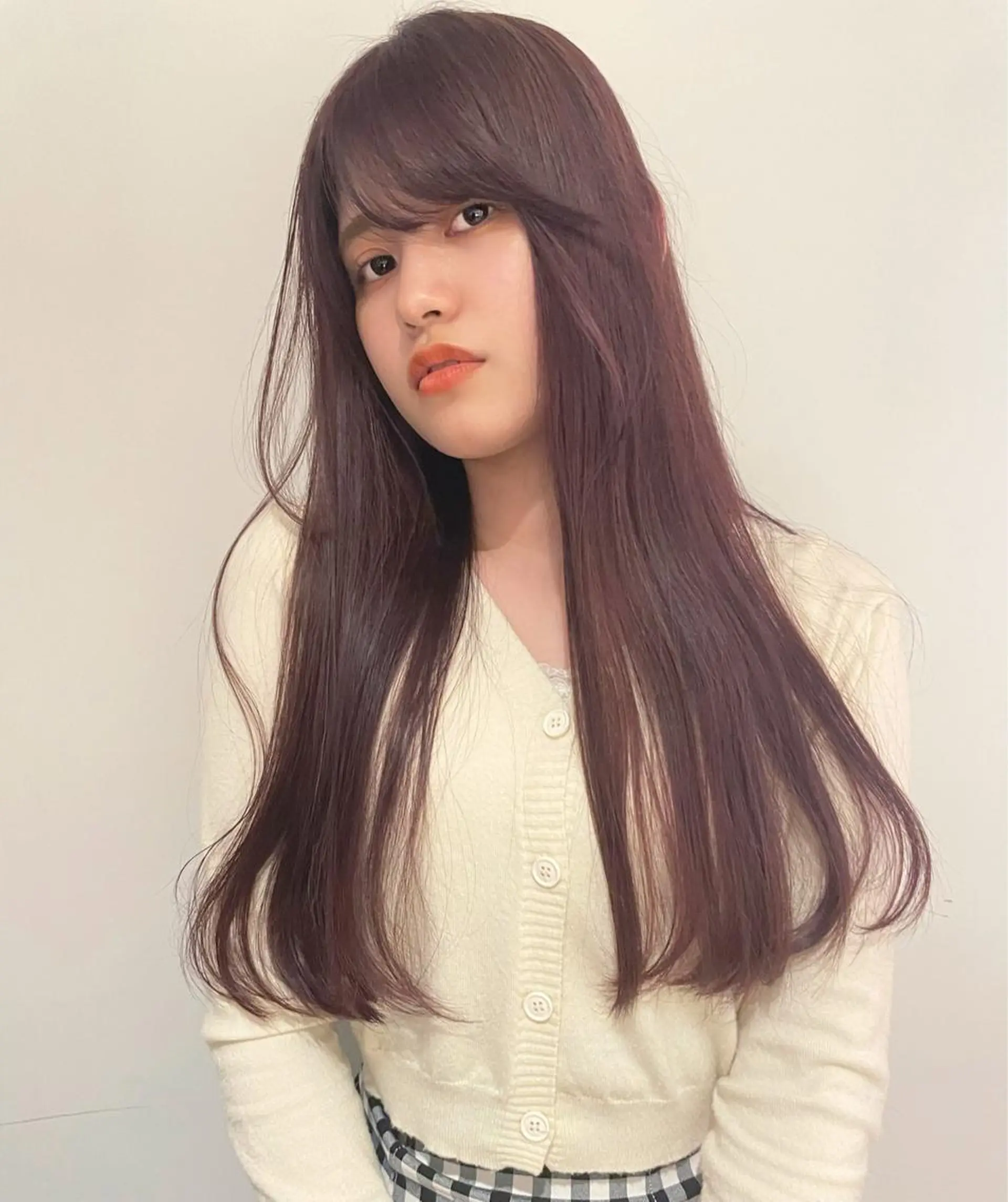 ロング カラー レイヤーカット/ 縮毛矯正/ミサキ💐のヘアスタイル