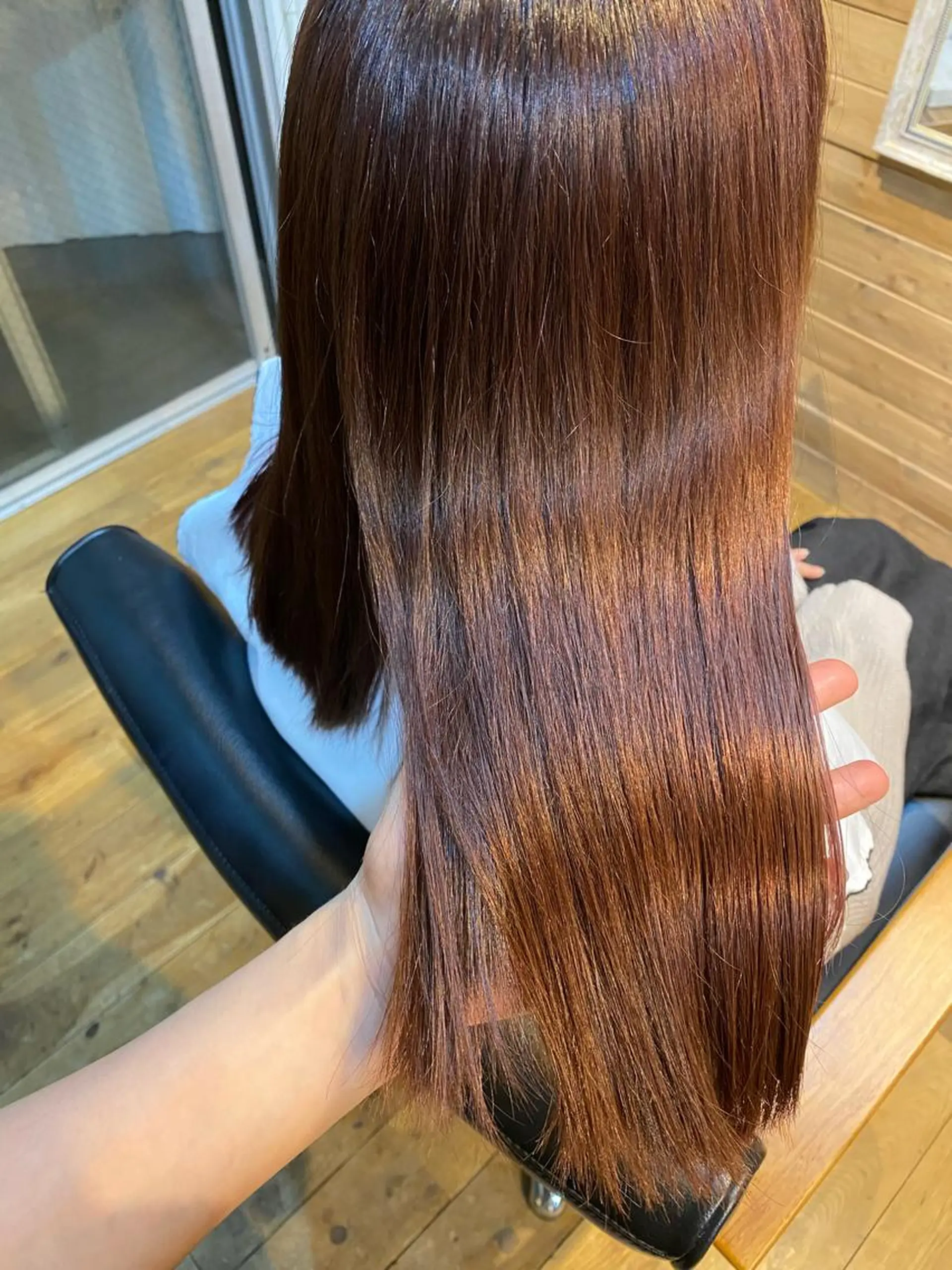 ミディアム カラー ヘアカラー トリートメント 髪質改善🌟透明感 🌟三塚有紀子のヘアスタイル