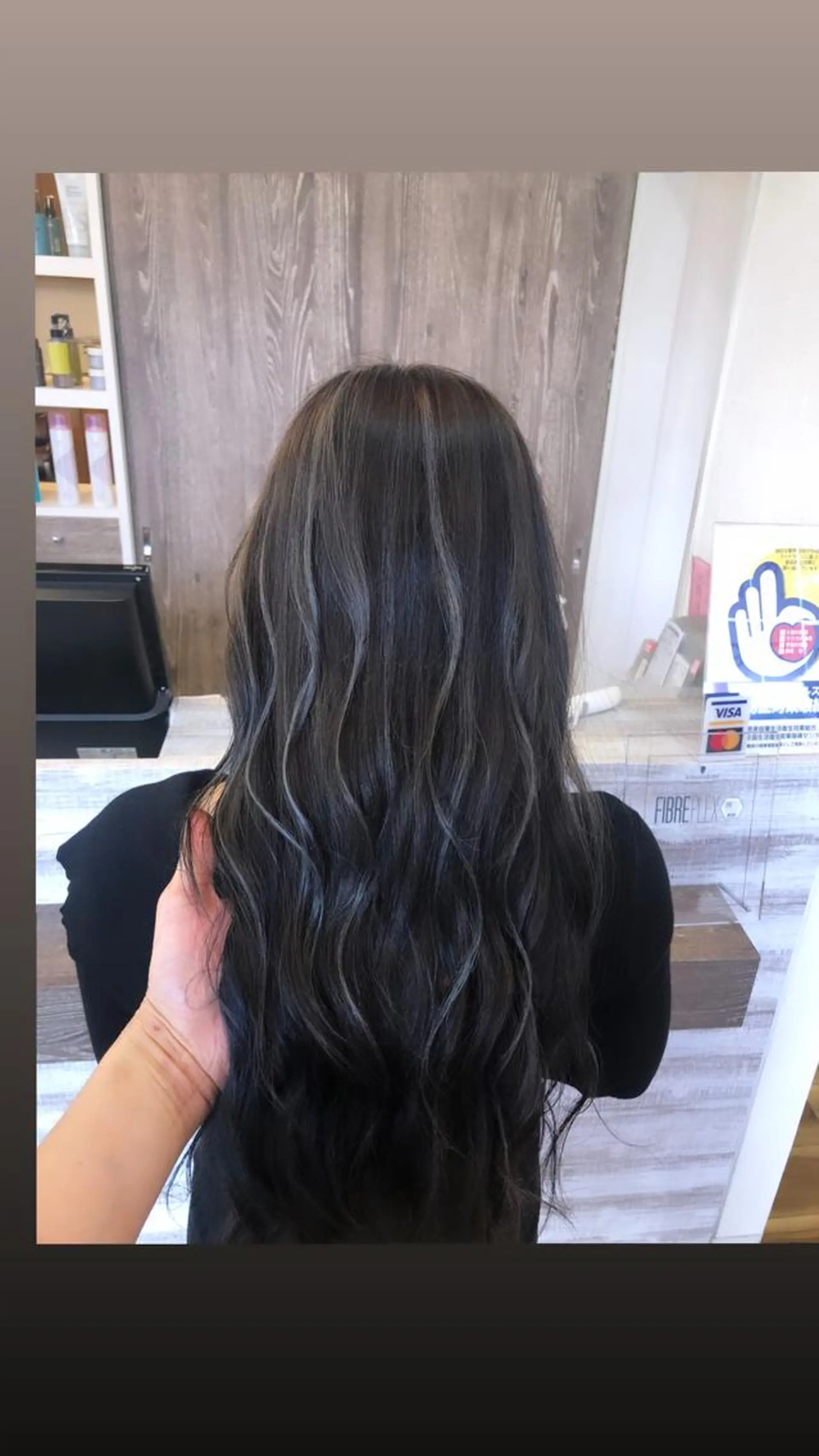 セミロング カット ヘアカラー ツイスパ特化 メンズサロンのヘアスタイル