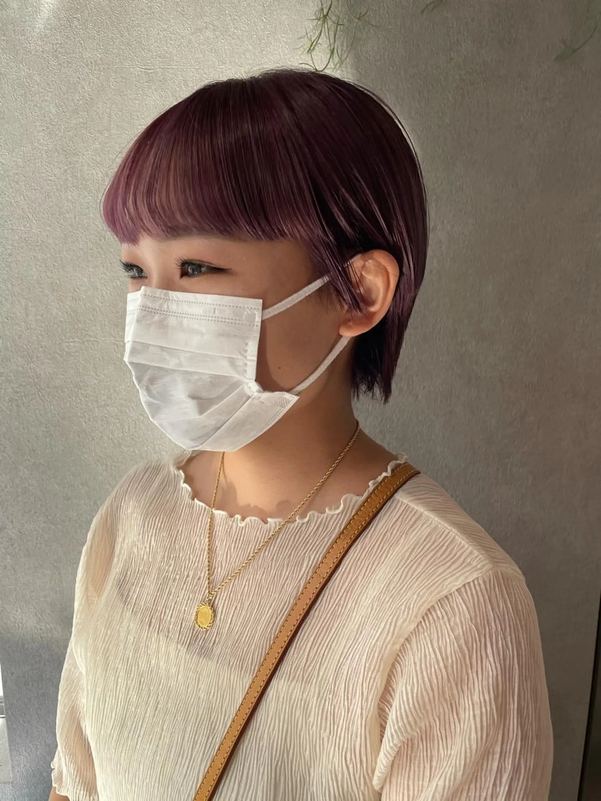 ショート カラー ブリーチ ケアブリーチ ラベンダーカラー ラベンダーピンク ピンクカラー ヘアカラー ナチュラル透明感🌱 小山美樹子のヘアスタイル