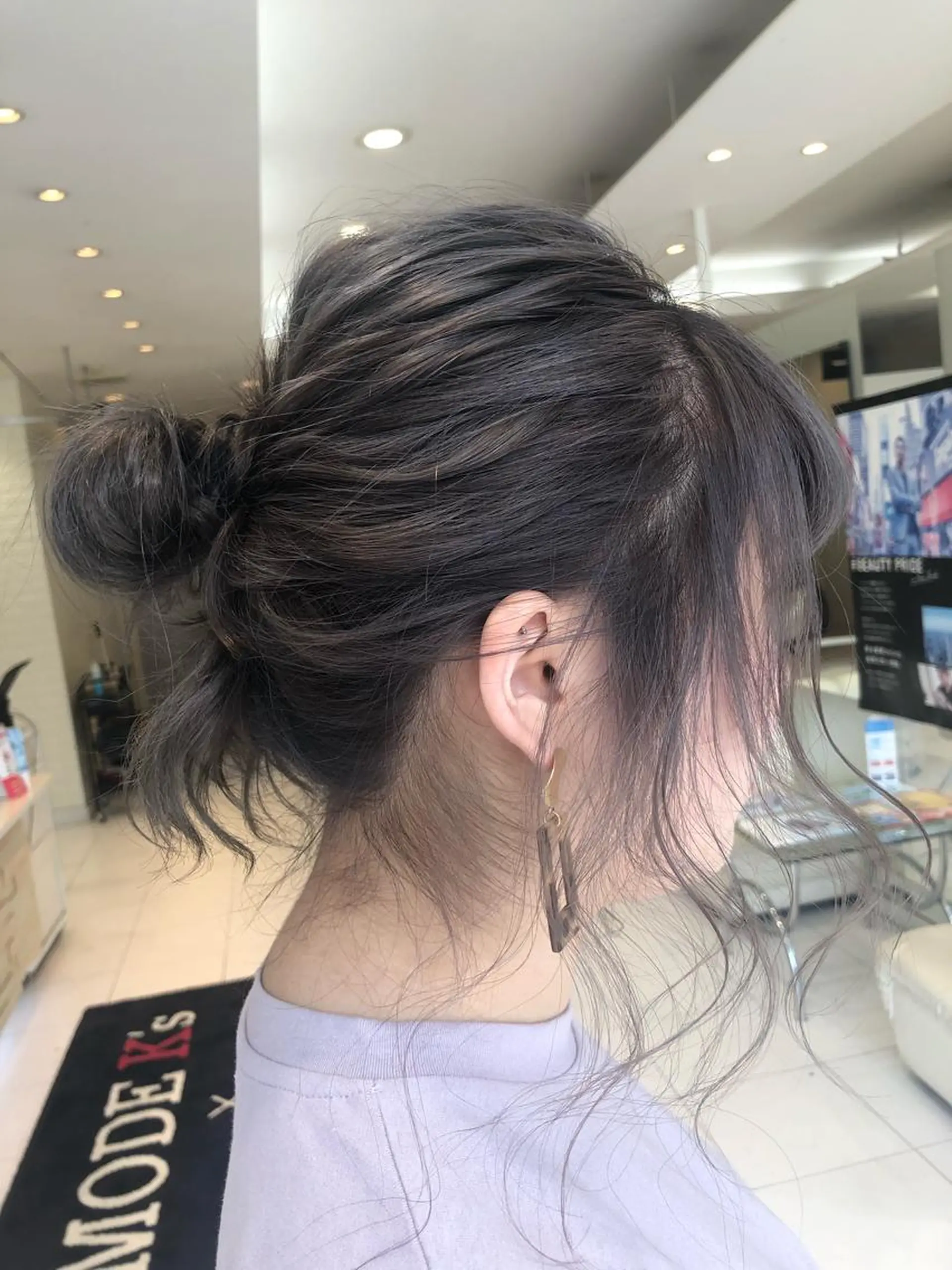 ミディアム カラー ヘアアレンジ MODE K's松原 YUMIのヘアスタイル