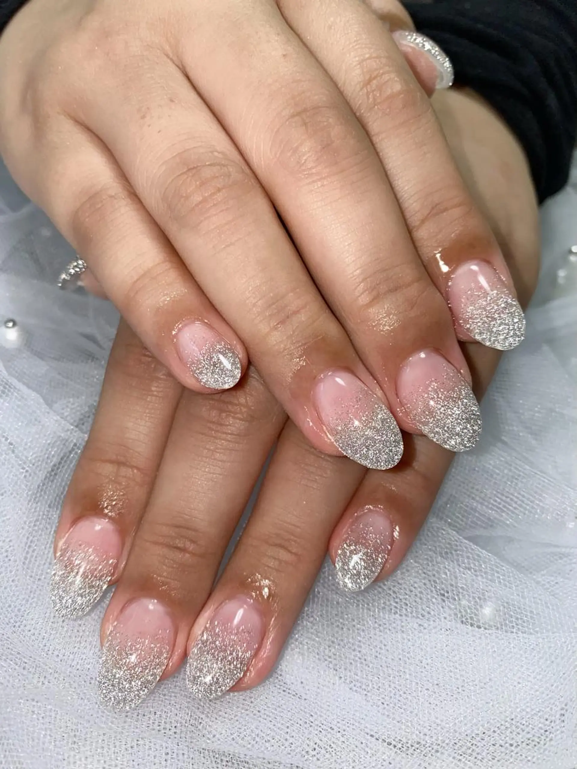 ネイル ラメ(グリッター) ラメグラデーション ワンカラーネイル Jasmine nailsalon所属・ジャスミン ネイルサロンのネイルデザイン