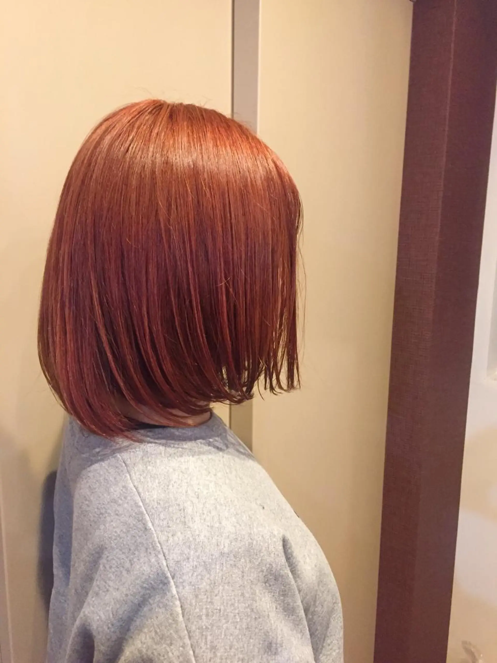 ミディアム カラー ブリーチ ピンクカラー カラー特化サロン大阪 ルービック江坂/新城のヘアスタイル