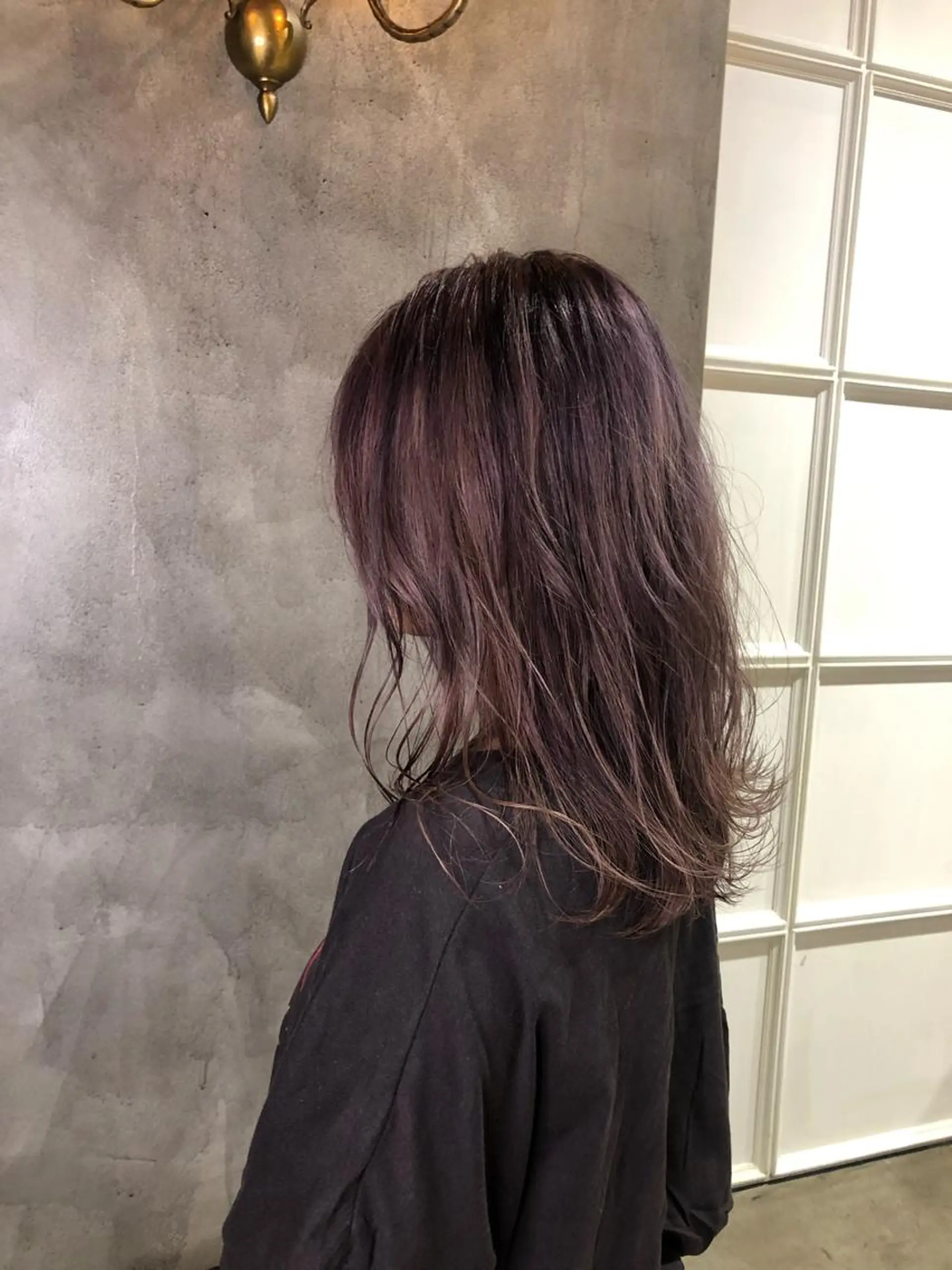 セミロング カラー マンツーマン／韓国 ヘア‎Amiのヘアスタイル