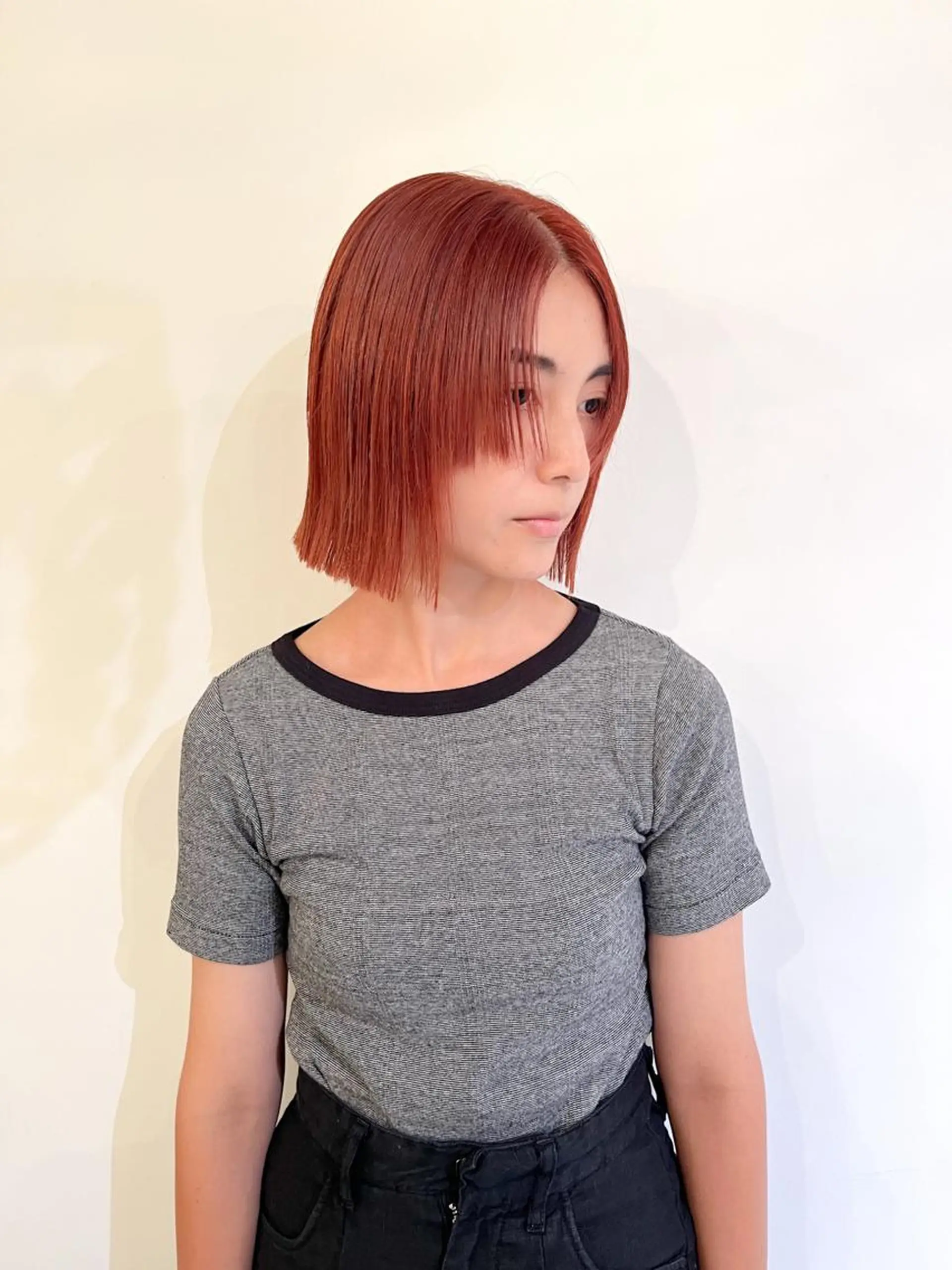 ミディアム カラー ベージュカラー オレンジ オレンジベージュ Memories 銀座所属・小顔💫似合わせ💫 ショート下村直也のその他イメージ
