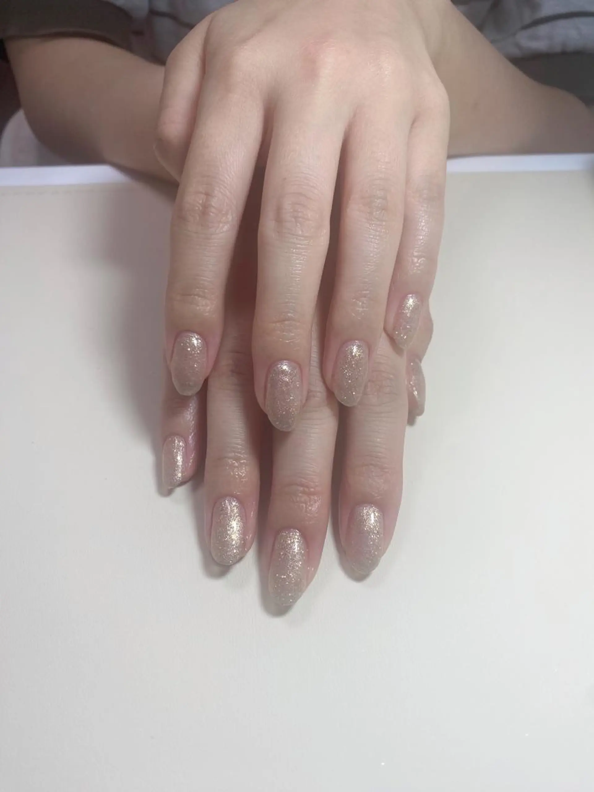 ネイル ラメ(グリッター) ハンドネイル Nail Salon K 🧸美爪育成のネイルデザイン