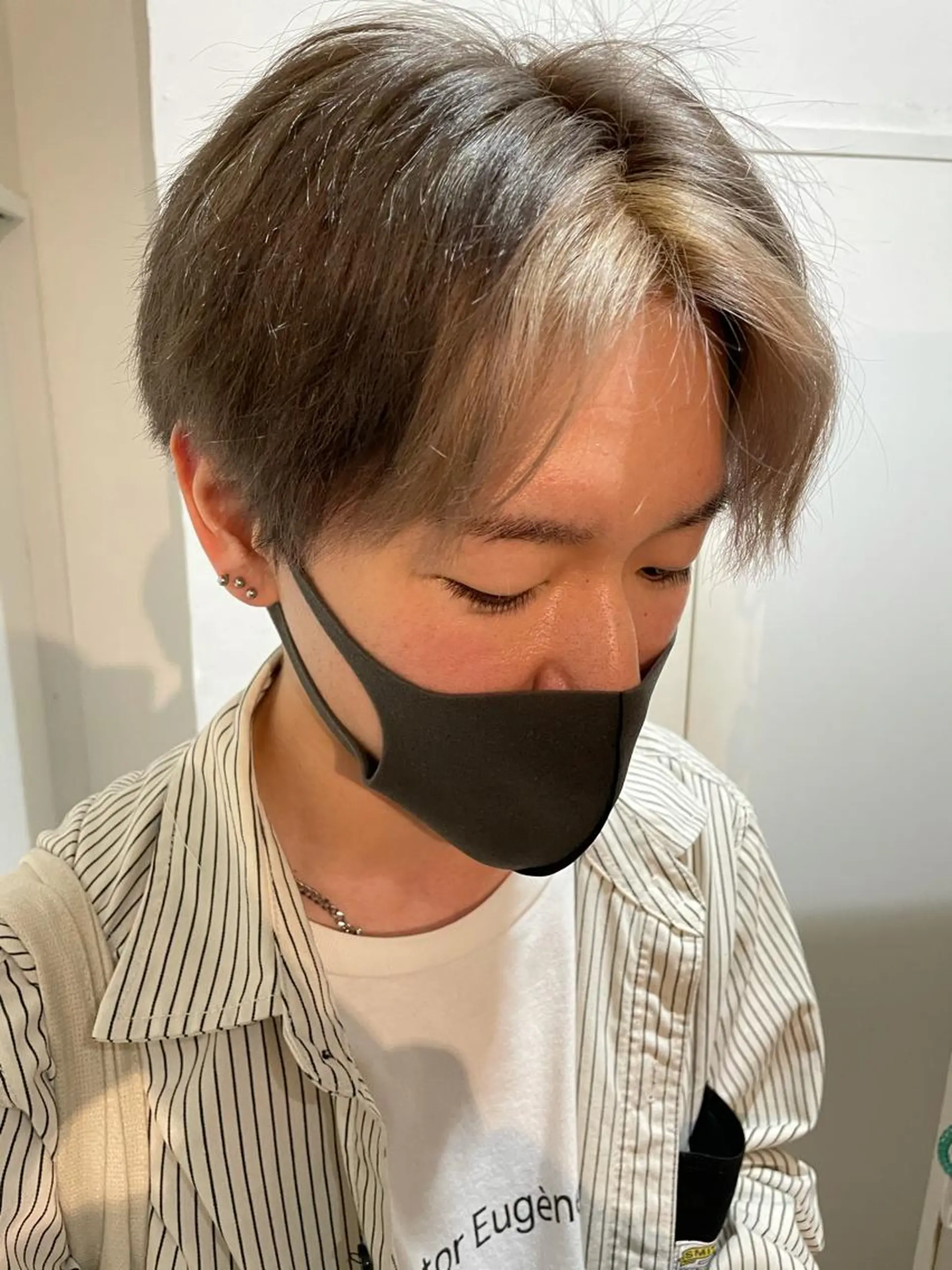 ショート ミストバング センターパート/ ニュアンスパーマ正樹のヘアスタイル