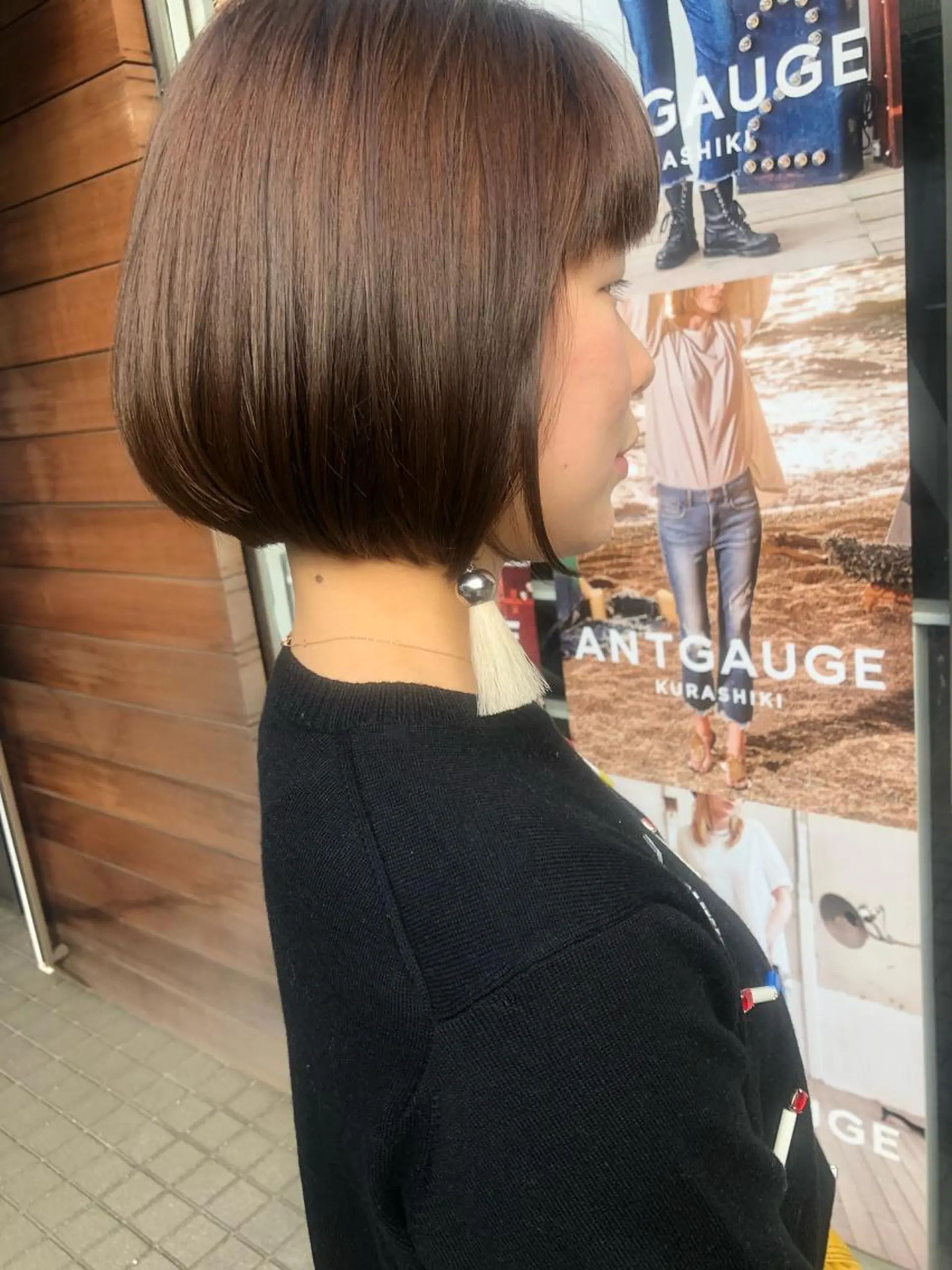 ミディアム カラー THE DAY所属・AKI HASHIMOTOのヘアスタイル