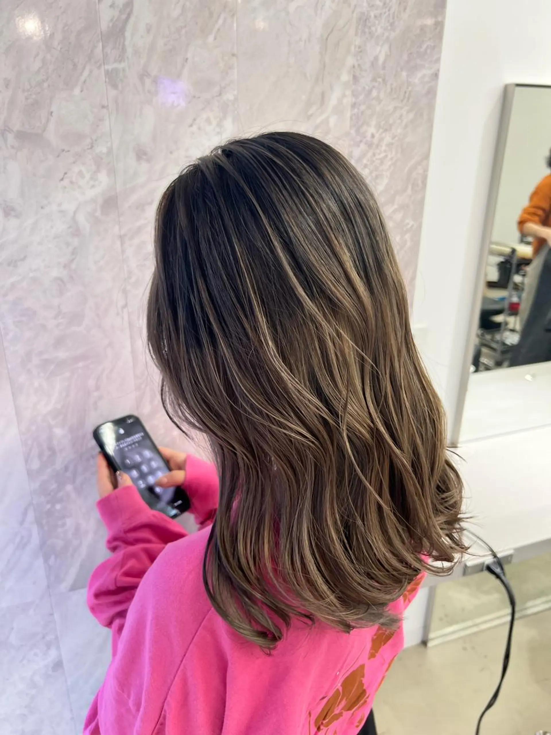 ミディアム レイヤーカット ヘアカラー 【副店長】DAYS 2nd 久木山湧也のヘアスタイル