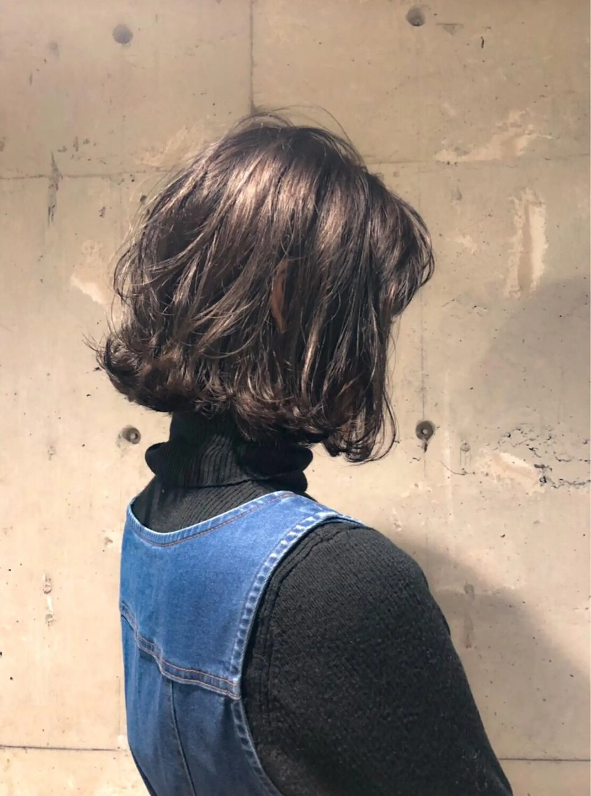 ショート カラー パーマ ヘアアレンジ 切りっぱなしボブ グレージュ ボブ Rene'所属・当日予約⭕️ yuriのヘアスタイル