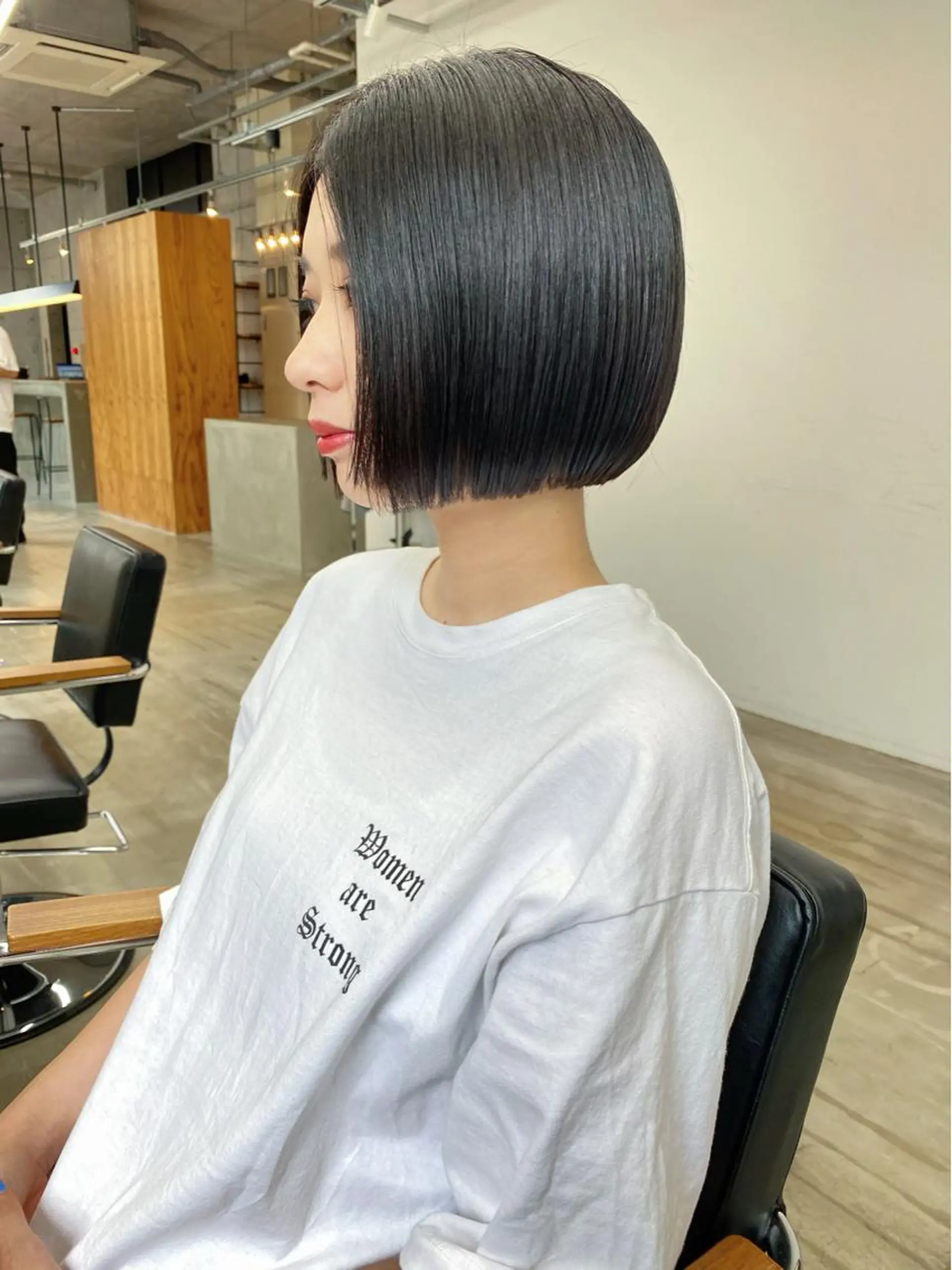ミディアム カラー ヘアアレンジ ボブ son hair HIROEのヘアスタイル
