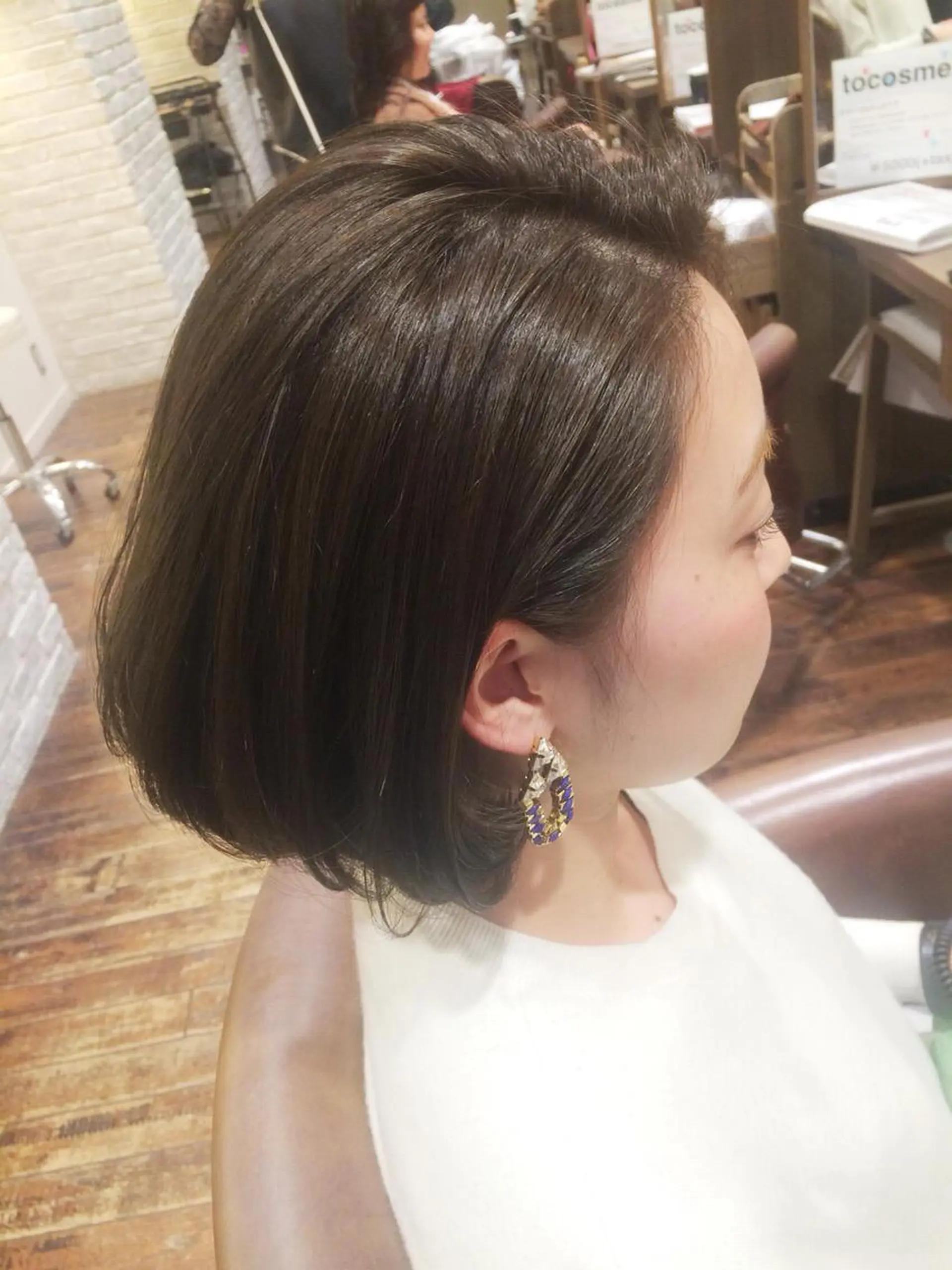 ショート ミディアム ボブ 藤井 菜緒のヘアスタイル