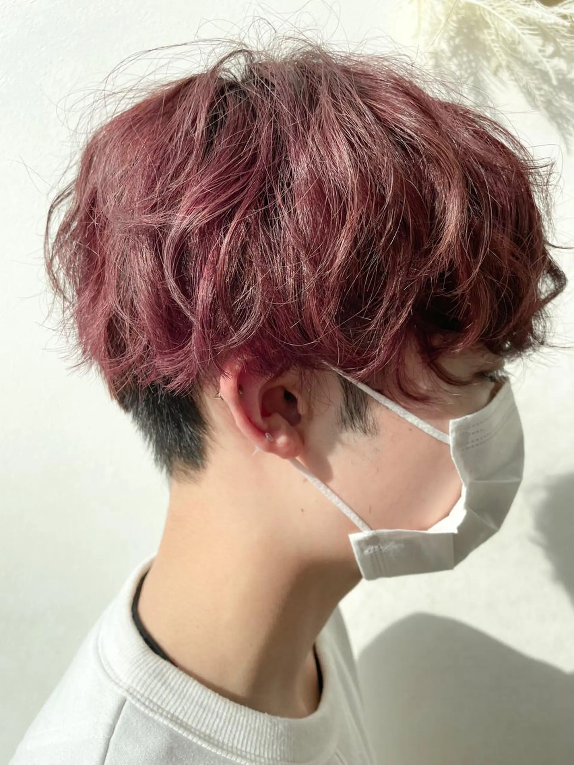 ショート カラー レッドカラー 髪質改善/ブリーチ 田代 龍我のヘアスタイル