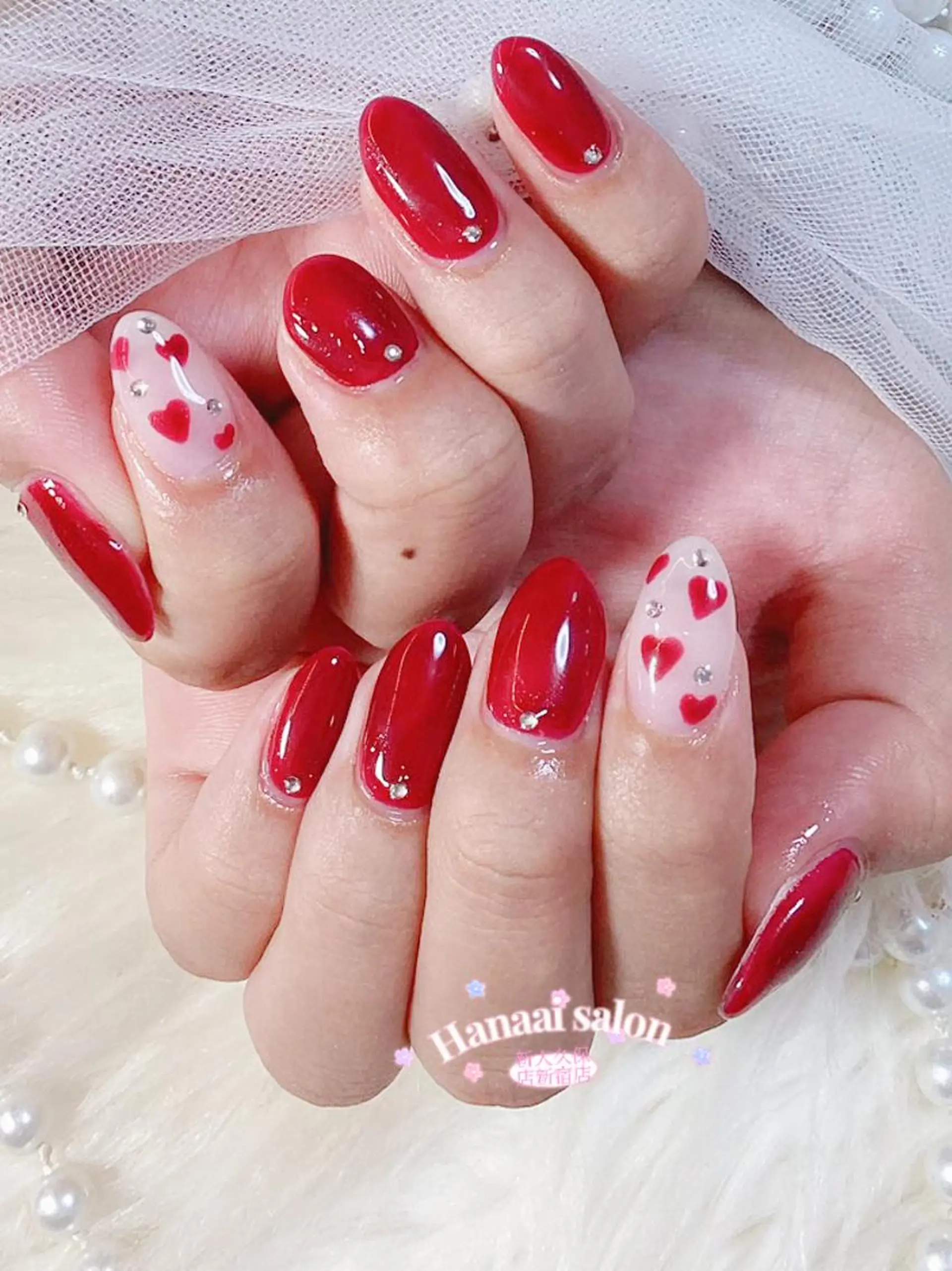 ネイル アートネイル フラッシュネイル フットネイル ジェルネイル グラデーション Hanaai 新大久保店 あいのネイルデザイン