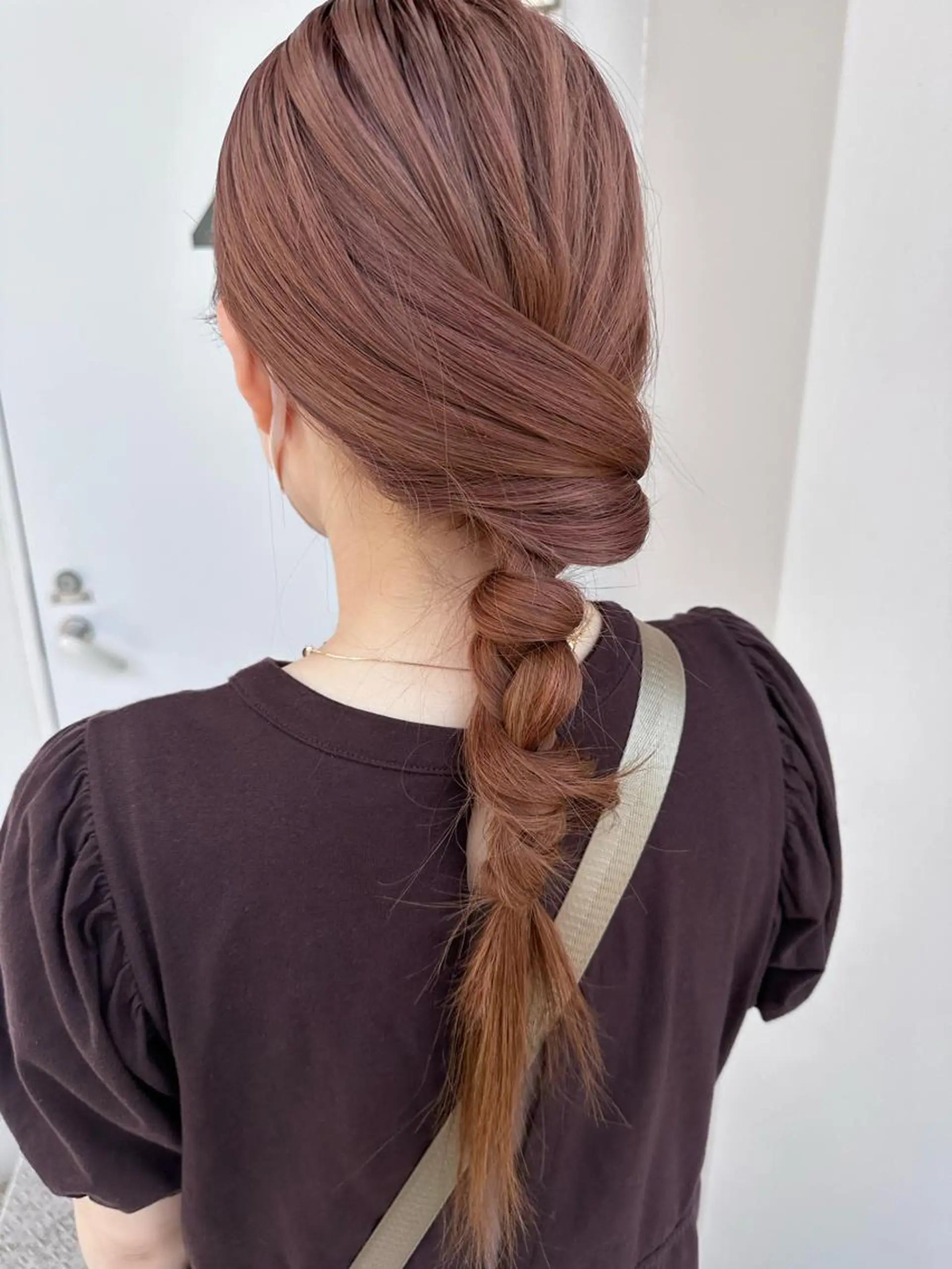 ロング カラー ブリーチ ブラウンカラー ピンクカラー ピンクブラウン Lita（リタ）所属・十希羽 / Litaのヘアスタイル