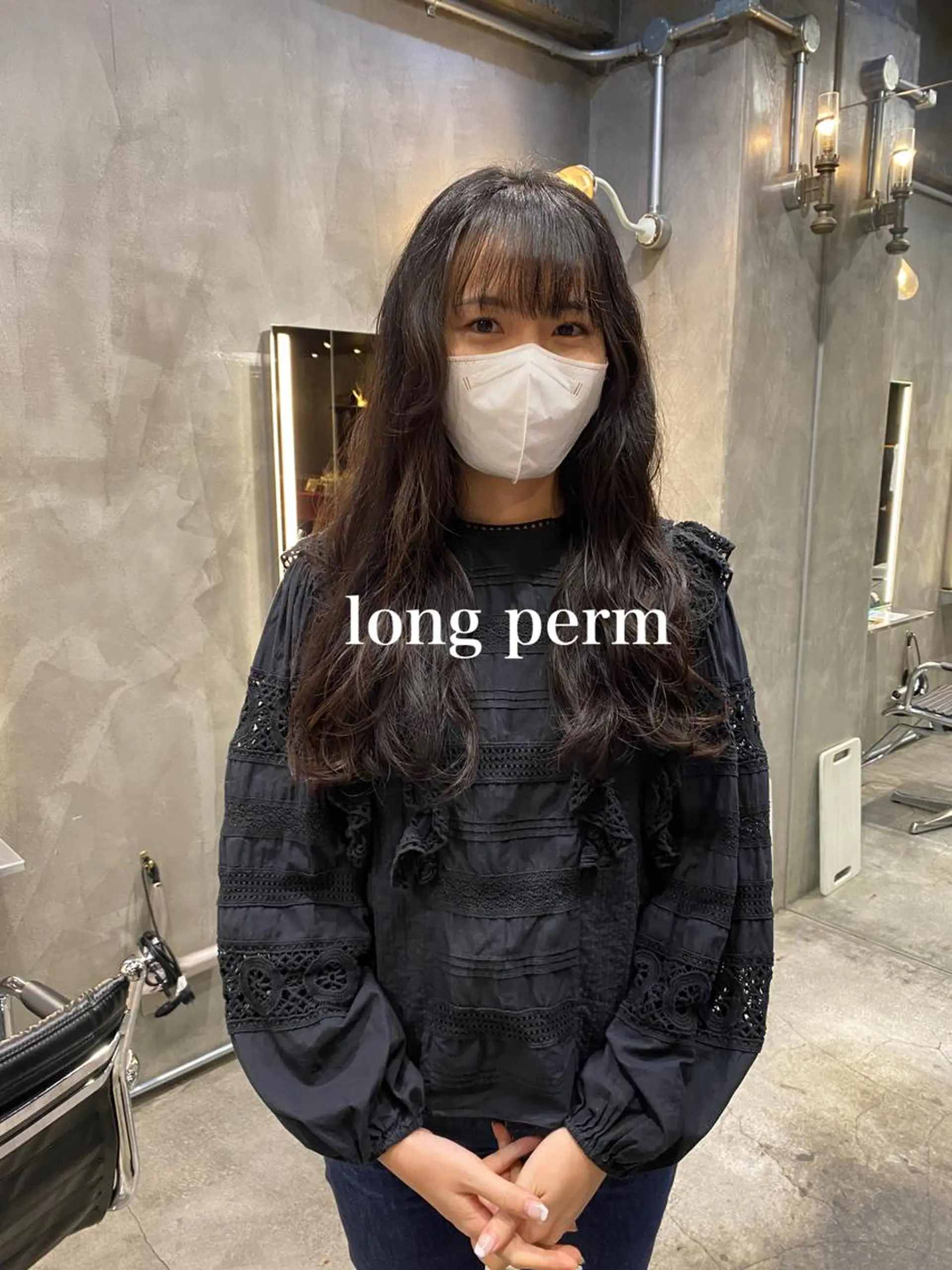 ロング パーマ カット パーマ トリートメント ◽️モードヘア◽️ SHOUTOのヘアスタイル