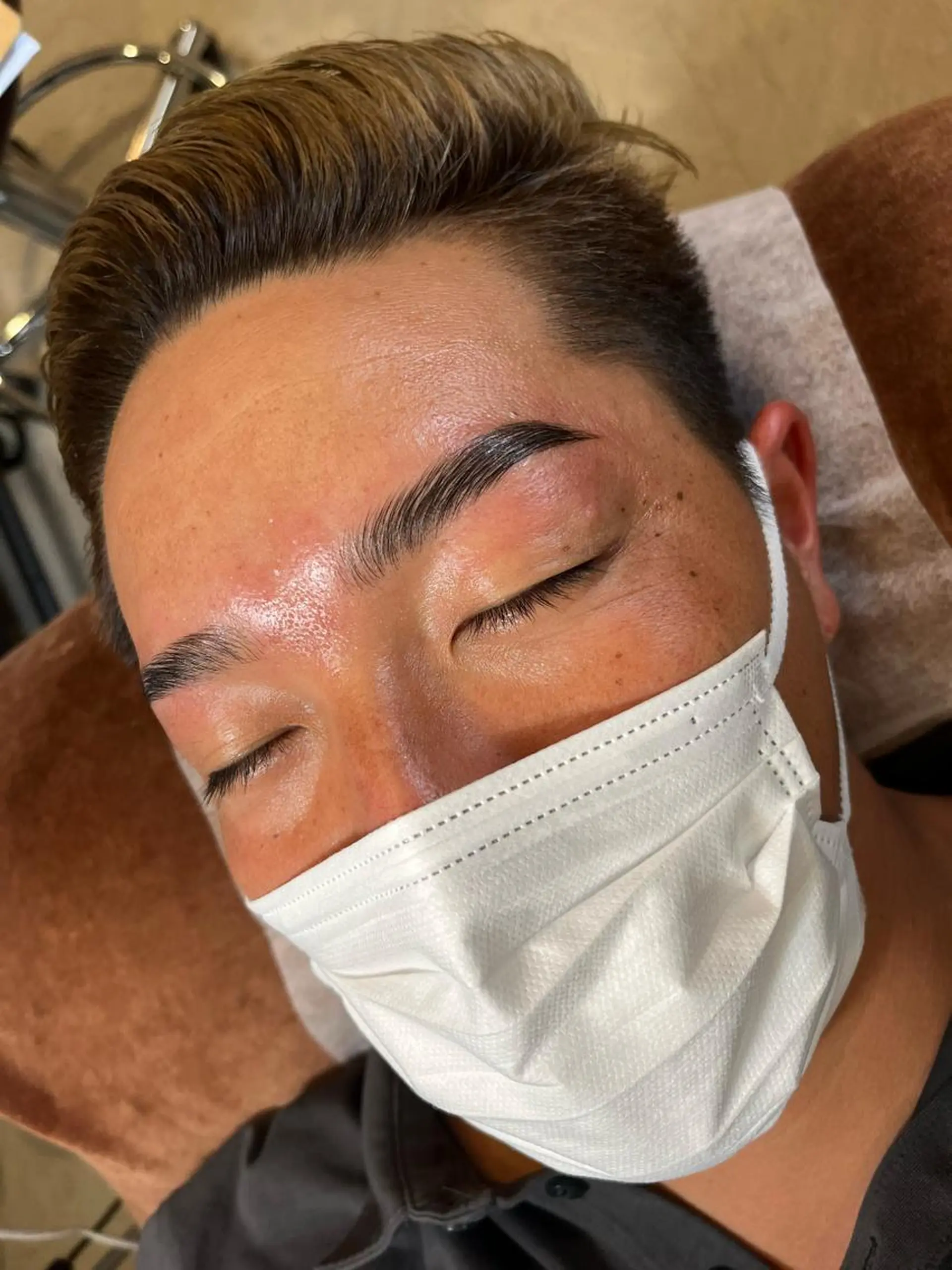 メンズ アイブロウ メンズパーマ ハリウッドブロウリフト eyelash salon Rongui所属・eyelash Ronguiのマツエク・マツパデザイン