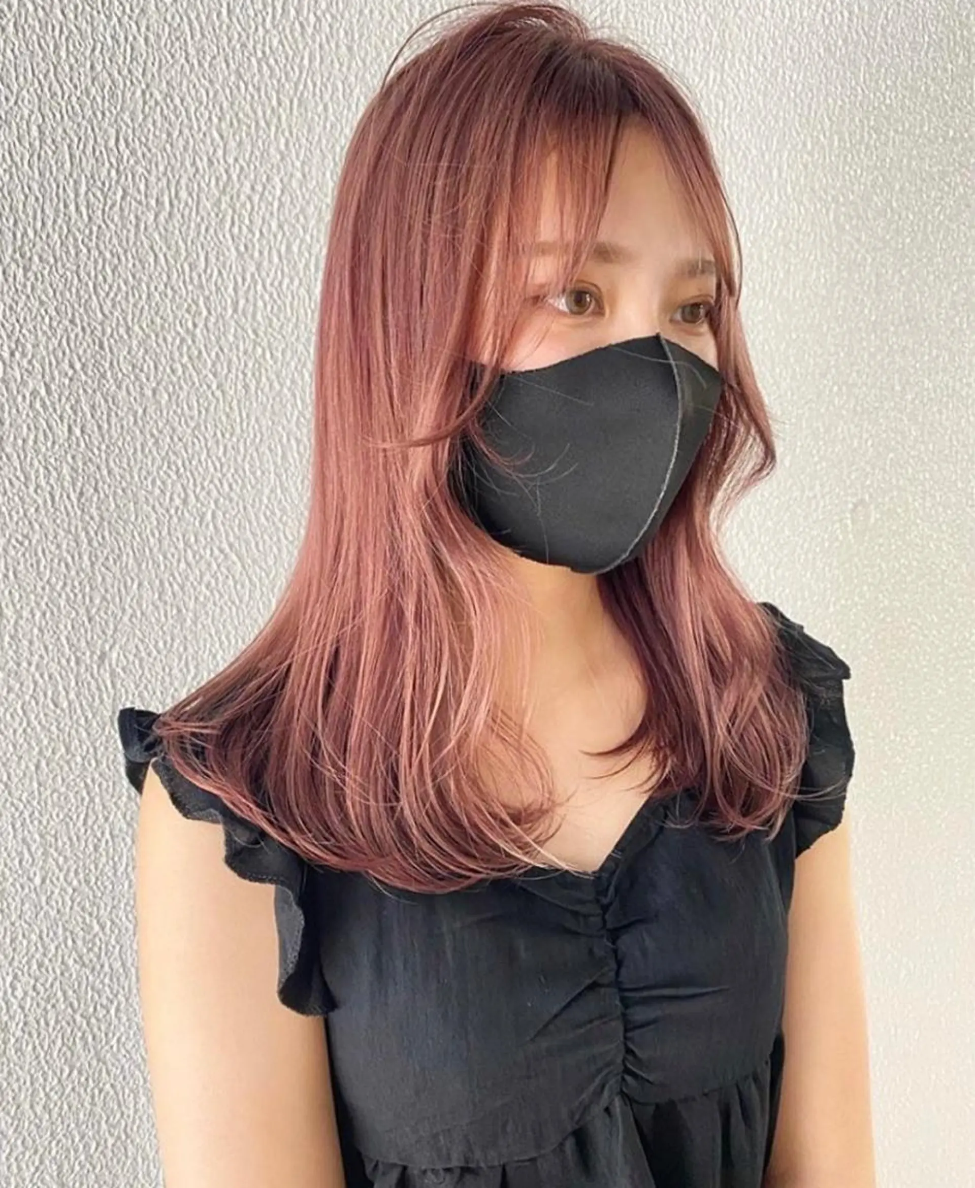 セミロング カラー レイヤーカット/ 縮毛矯正/ミサキ💐のヘアスタイル