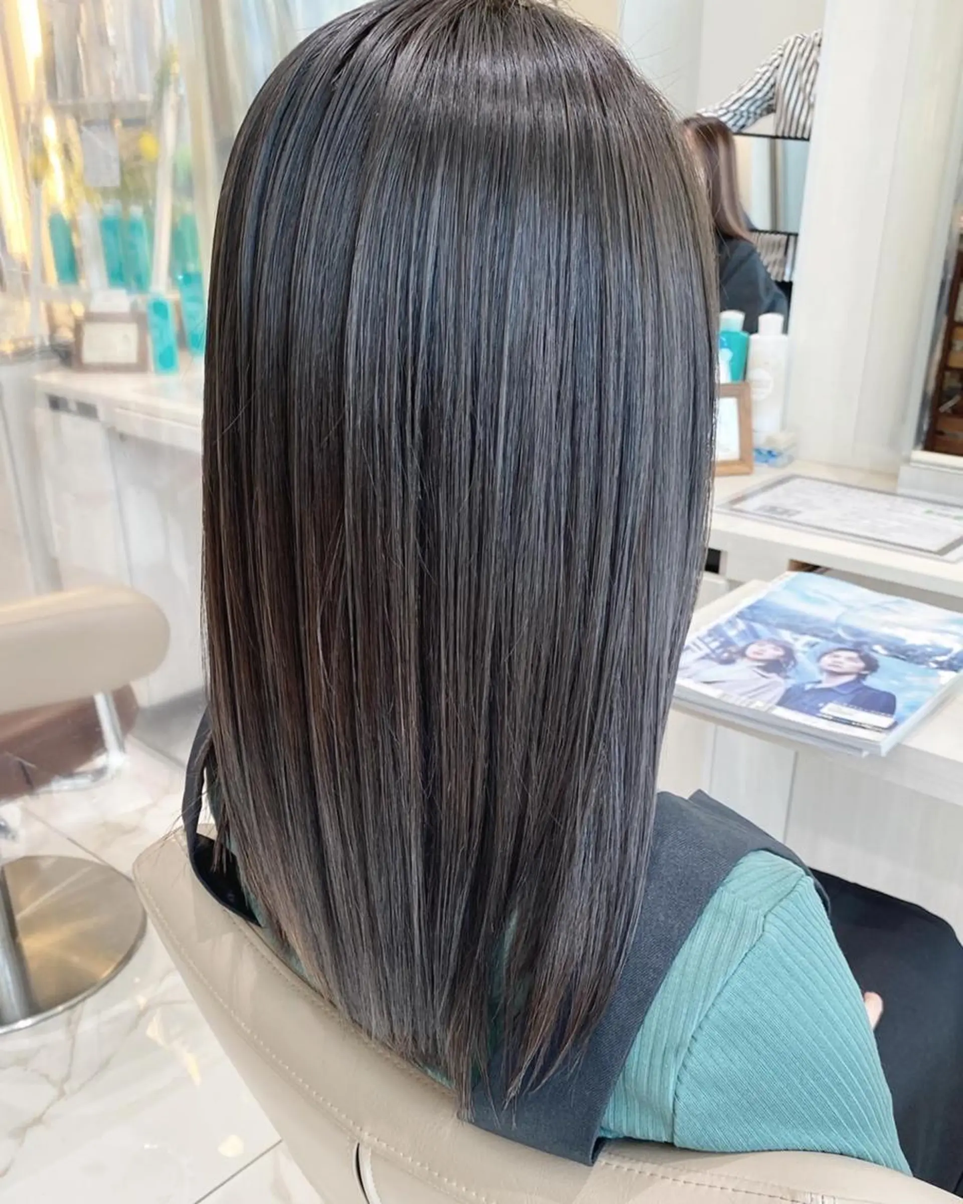 セミロング カラー 髪質改善 ヘアカラー トリートメント 高橋凜/髪質改善/ 縮毛矯正/カラーのヘアスタイル