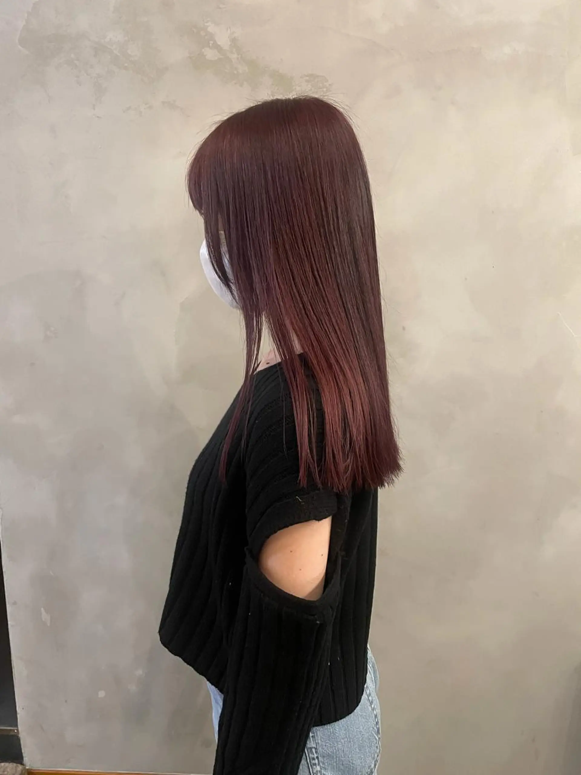 ロング カラー パーマ 髪質改善 縮毛矯正 ストレートパーマ ♡トップスタイリス ト/美髪矯正hinaのヘアスタイル