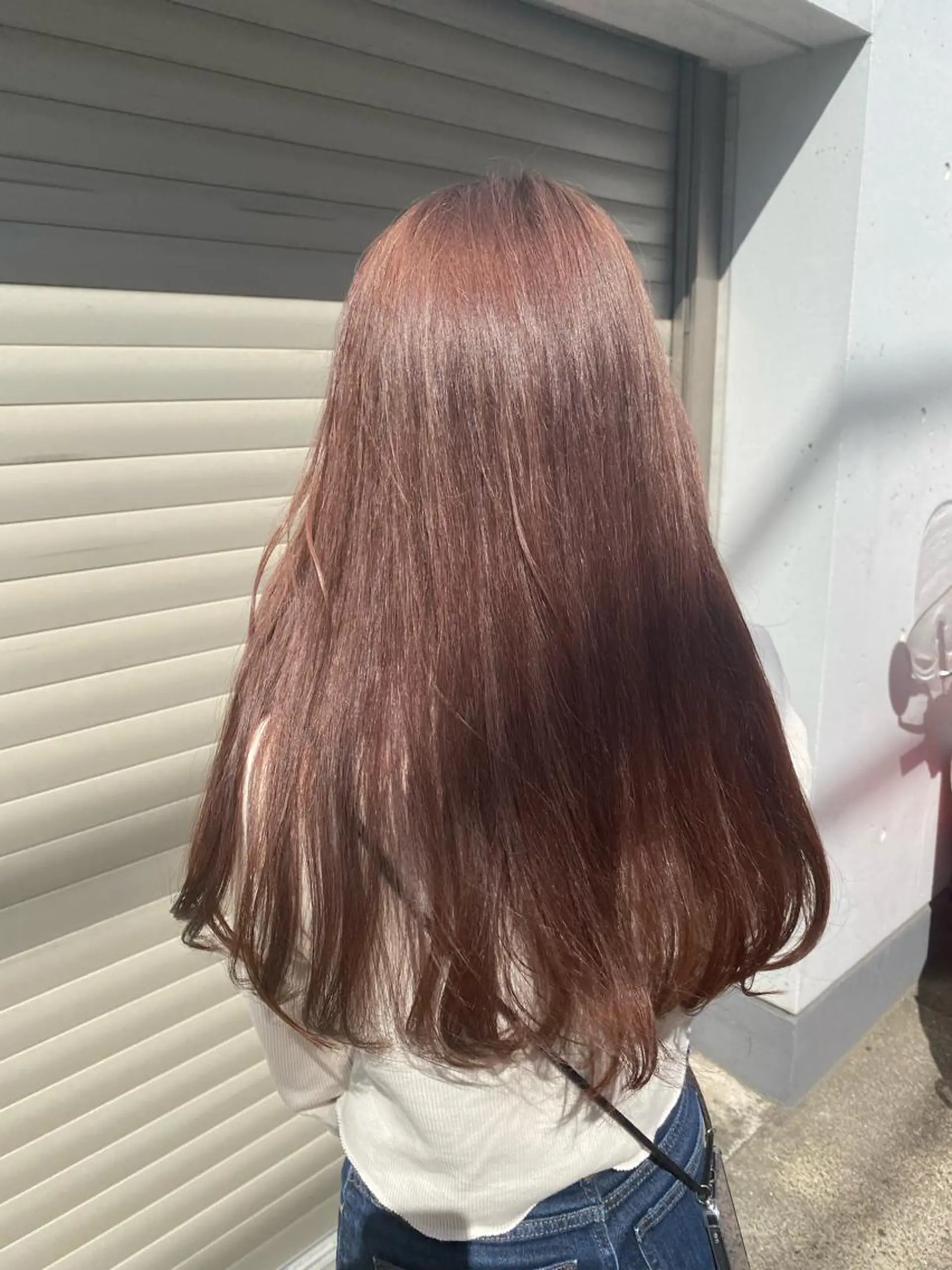 セミロング カラー ブラウンカラー 透明感カラー ピンクカラー ピンクブラウン お任せヘア☘️☘️ 及川渚のヘアスタイル