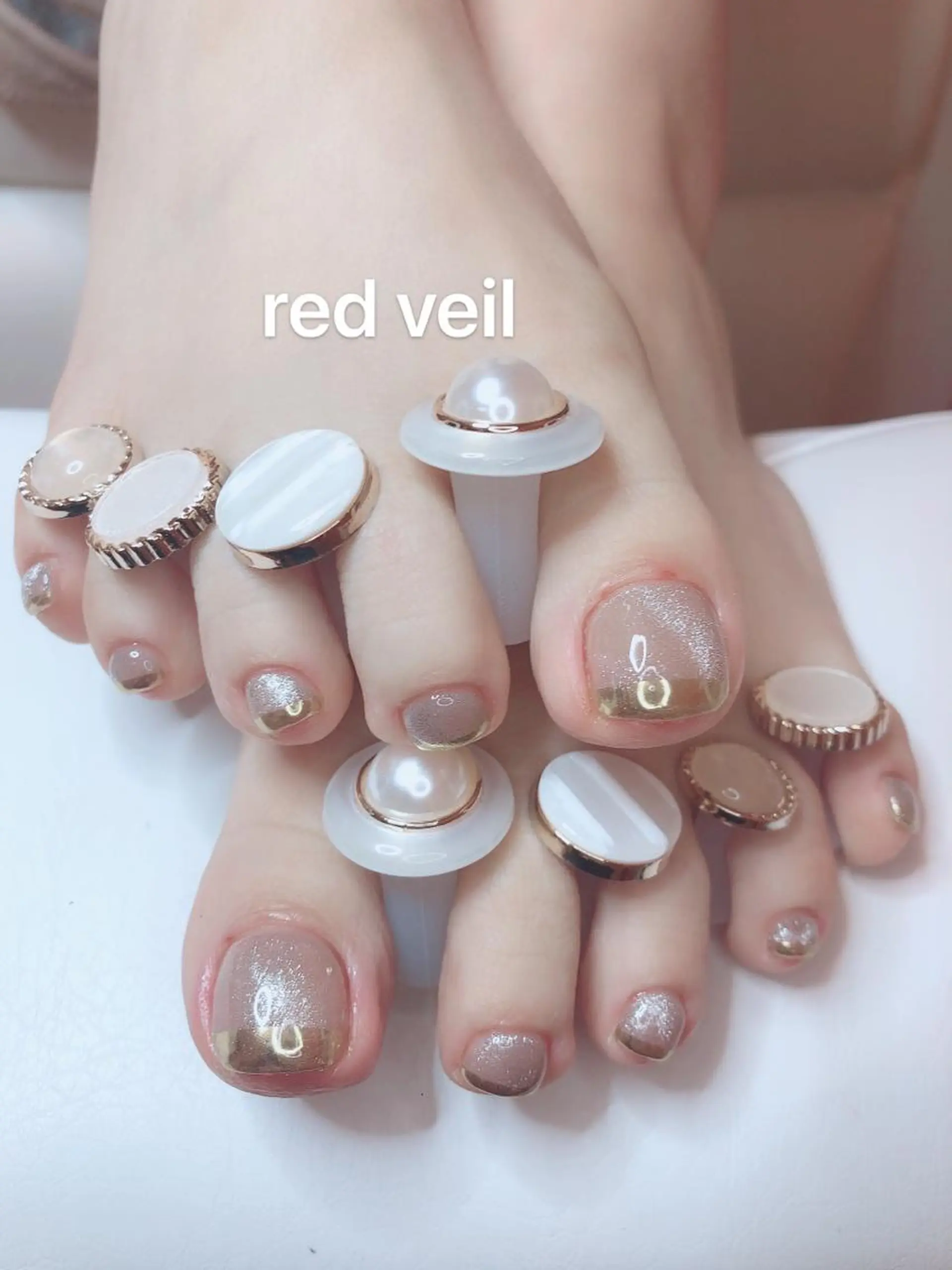 ショート ネイル フットネイル 長さ出し専門 nynaのネイルデザイン