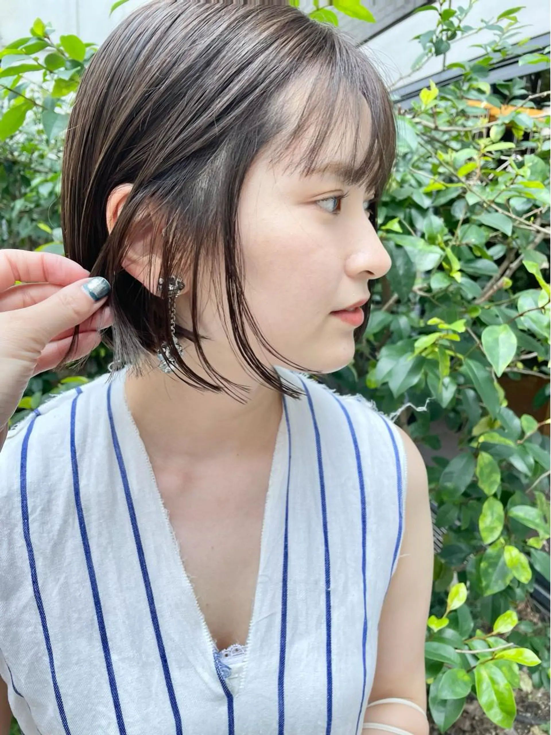 ミディアム カラー パーマ ヘアアレンジ メンズ キッズ ネイル マツエク・マツパ グレージュ ボブ tatsumi/ボブ ウルフ/レイヤーのヘアスタイル