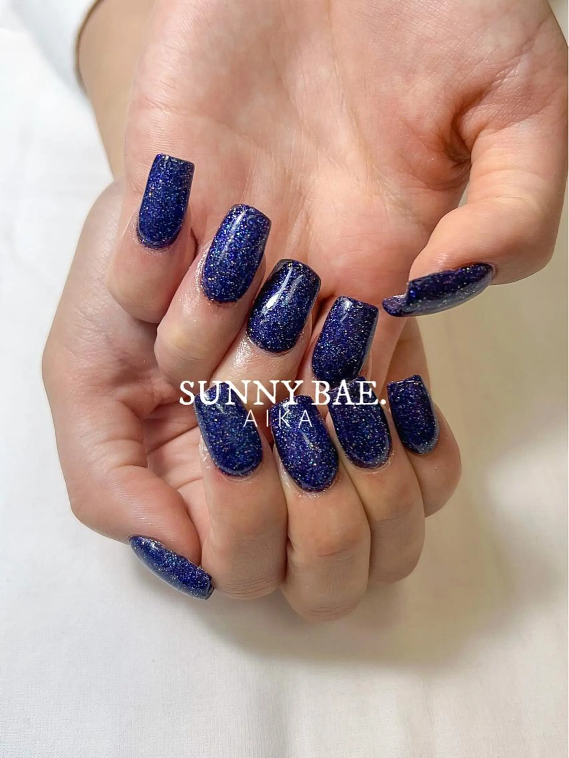 ショート ネイル ショートヘア アートネイル キラキラネイル ロングネイル スカルプネイル SUNNY BAE.所属・Made By AIKAのネイルデザイン