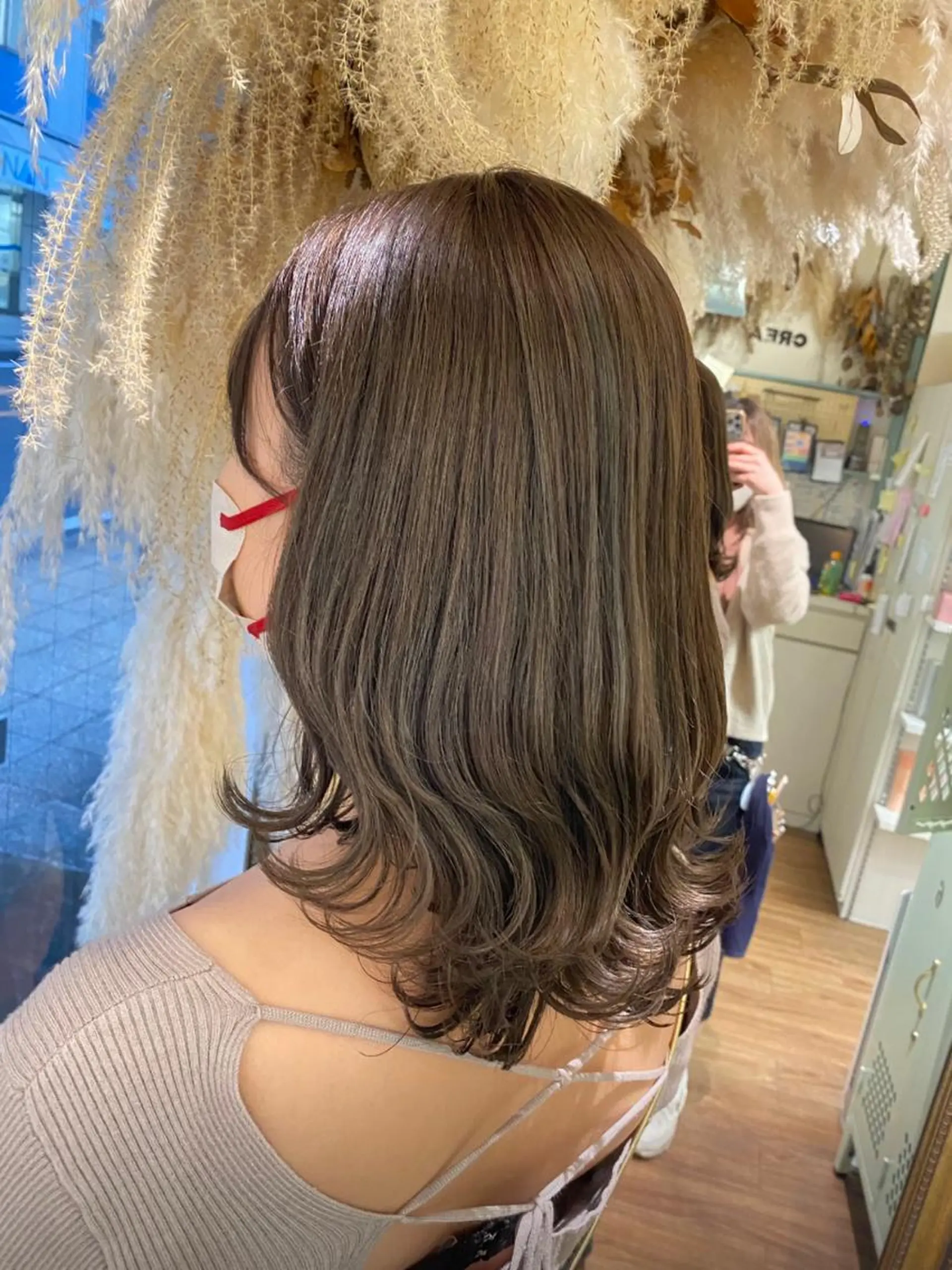 セミロング カラー 透明感カラー/韓国 ヘア🩶yuri🩵のヘアスタイル