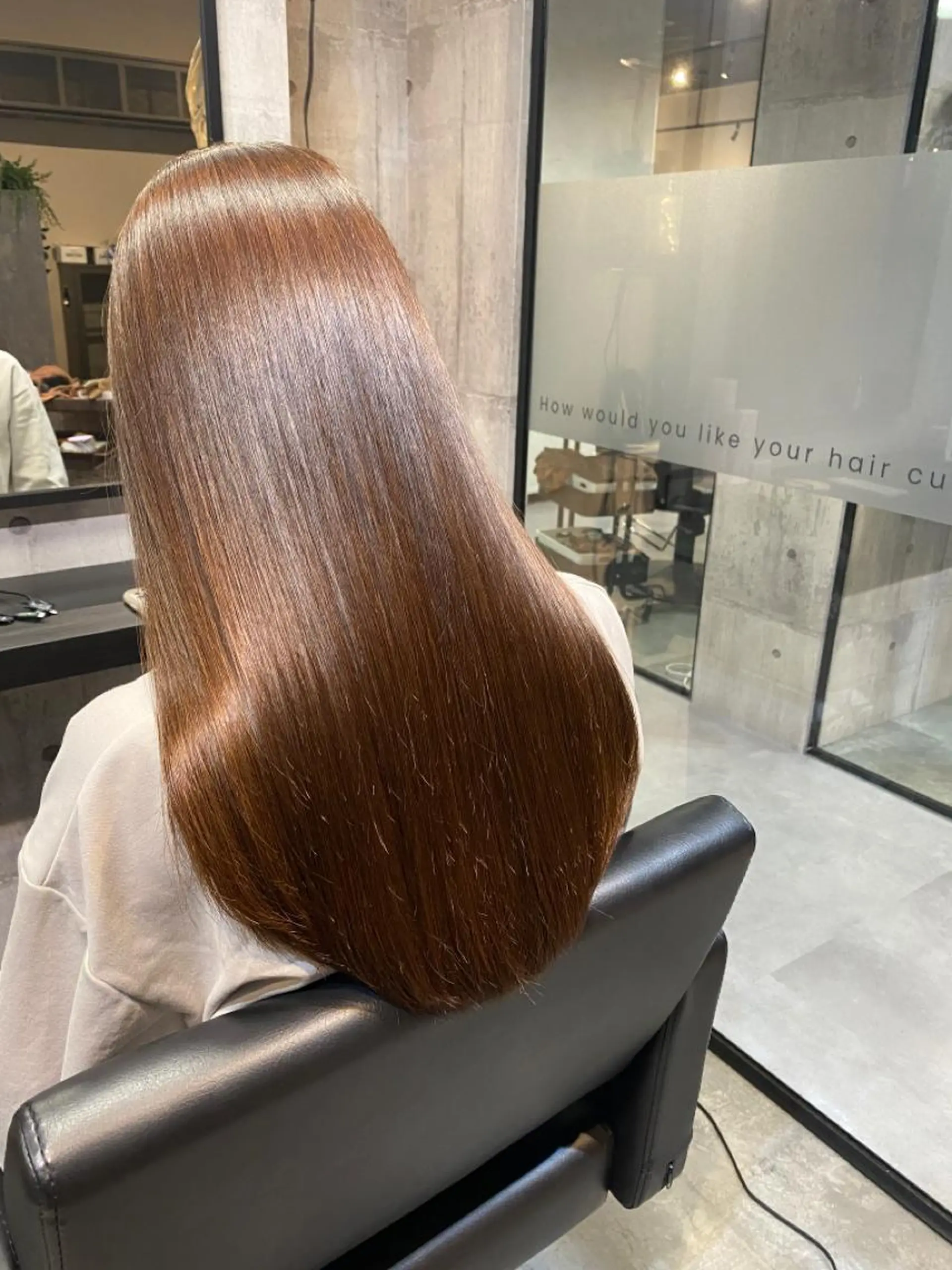 ロング カット ヘアカラー 縮毛矯正 トリートメント 🟡【美髪専門店】 ✨褒め髪/艶髪🟡のヘアスタイル