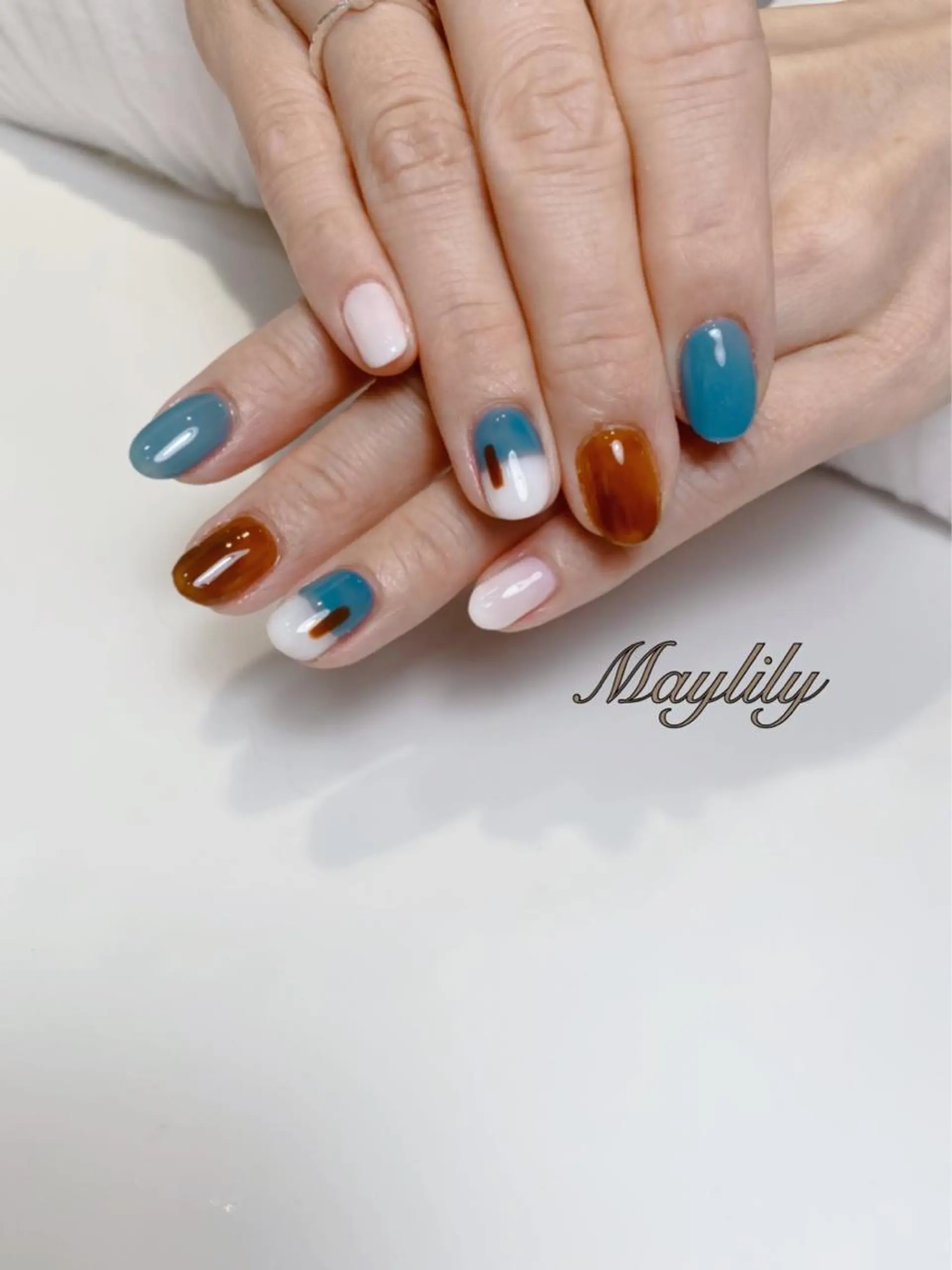 ネイル 持ち込み ハンドネイル Nail care salon Maylily所属・Nail salon Maylilyのネイルデザイン