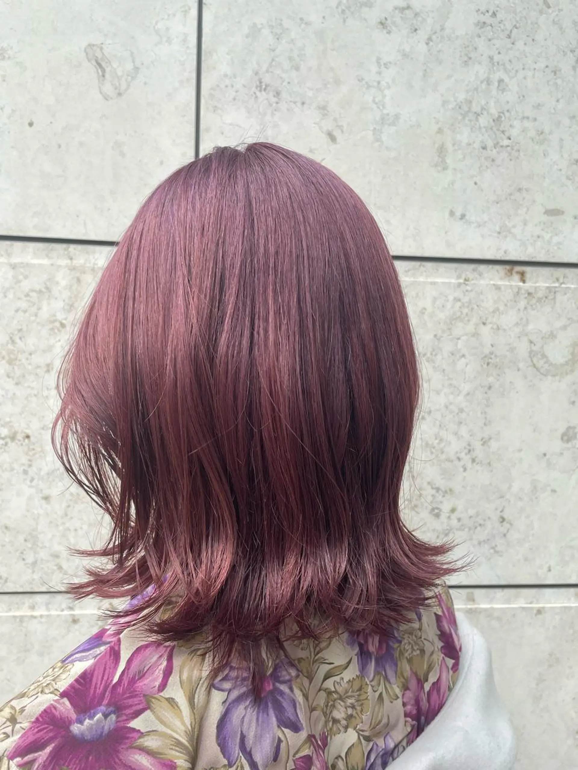 ミディアム カラー パーマ 海外レイヤー 🇺🇸/ヒナコのヘアスタイル