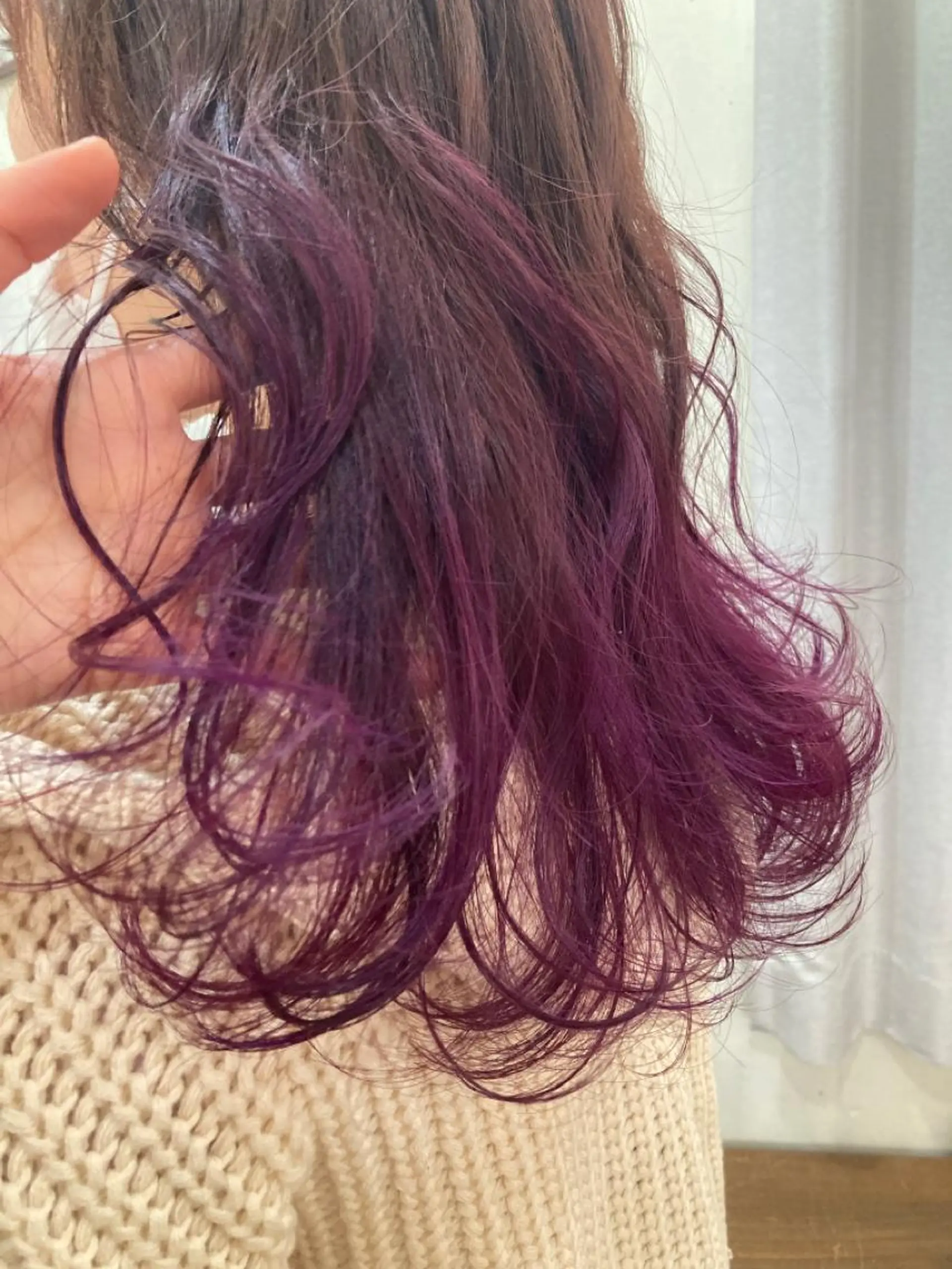 ロング カラー バイオレットカラー corona hairdesign KAZUE MAEDA所属・マエダ　カズエ🫶 coronahairのヘアスタイル