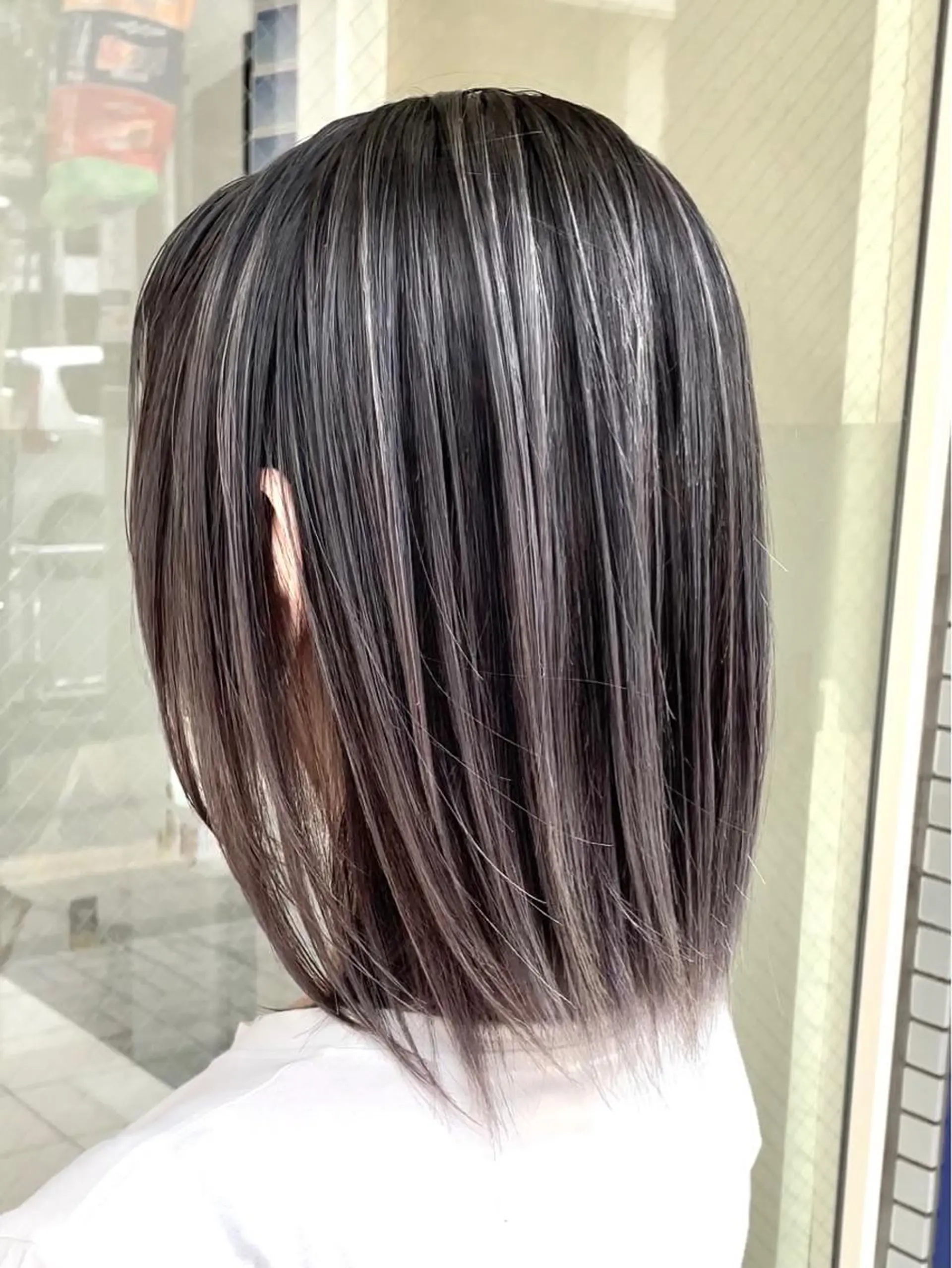 ミディアム カラー カット ヘアカラー トリートメント 縮毛/レイヤー 韓国/橋口のヘアスタイル