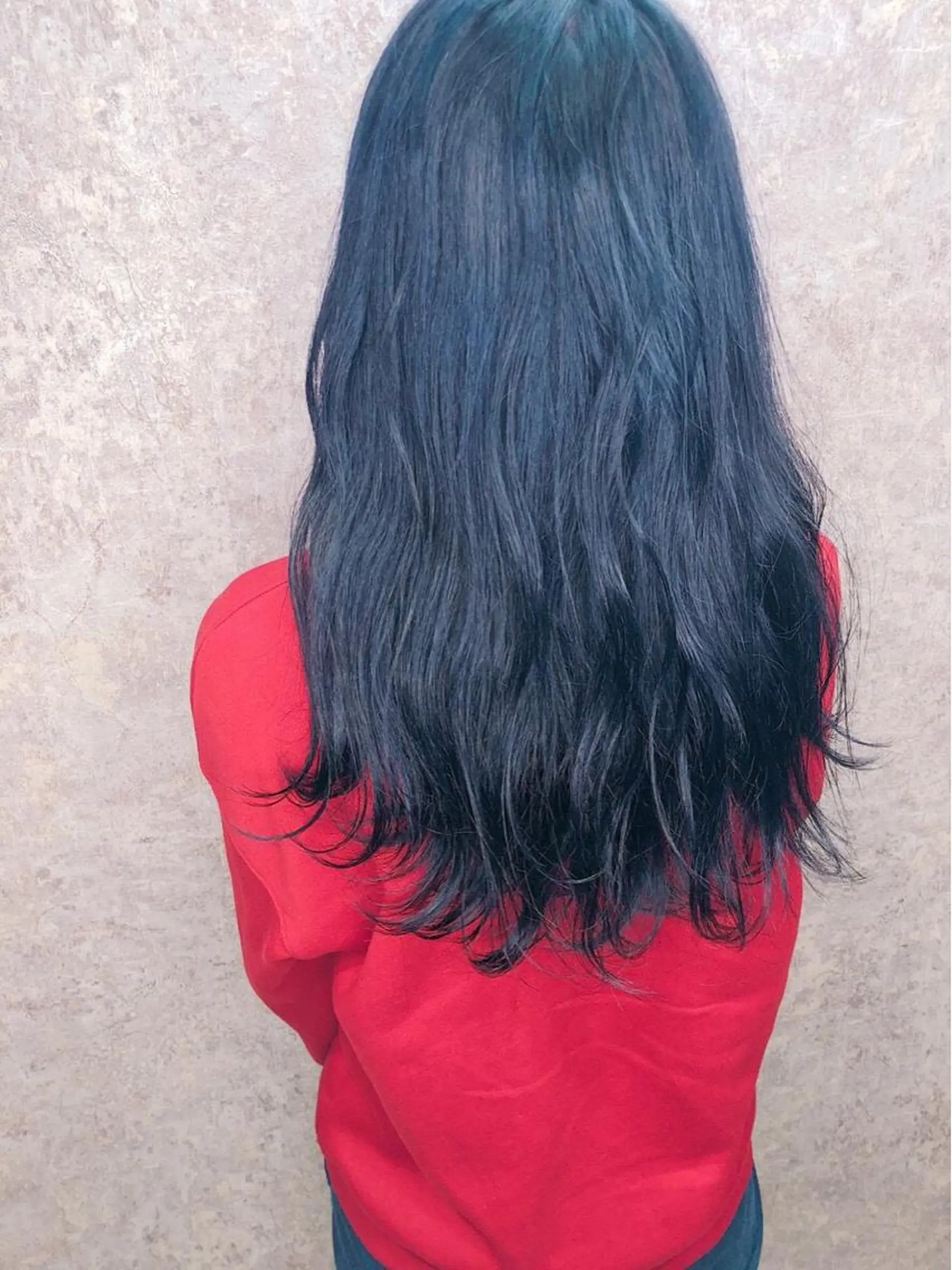 セミロング カラー ブルーカラー ネイビーカラー 🫟Blanco🫟 Color&Careのヘアスタイル