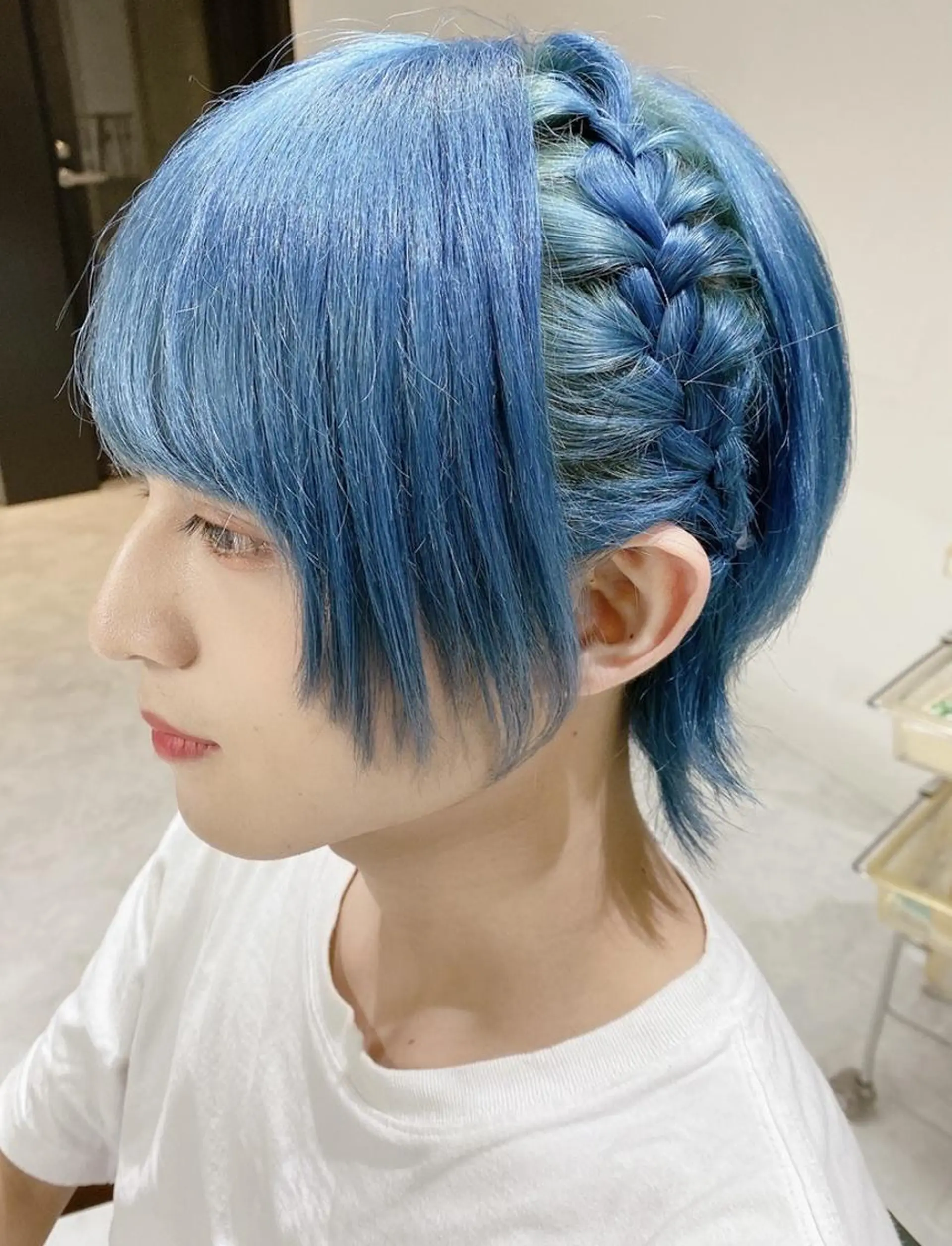 ショート カラー ヘアアレンジ メンズ メンズブリーチ メンズ韓国風 韓国マッシュ マッシュ ツーブロック 𝐑𝐈𝐍𝐊𝐀 🐷🖤のヘアスタイル