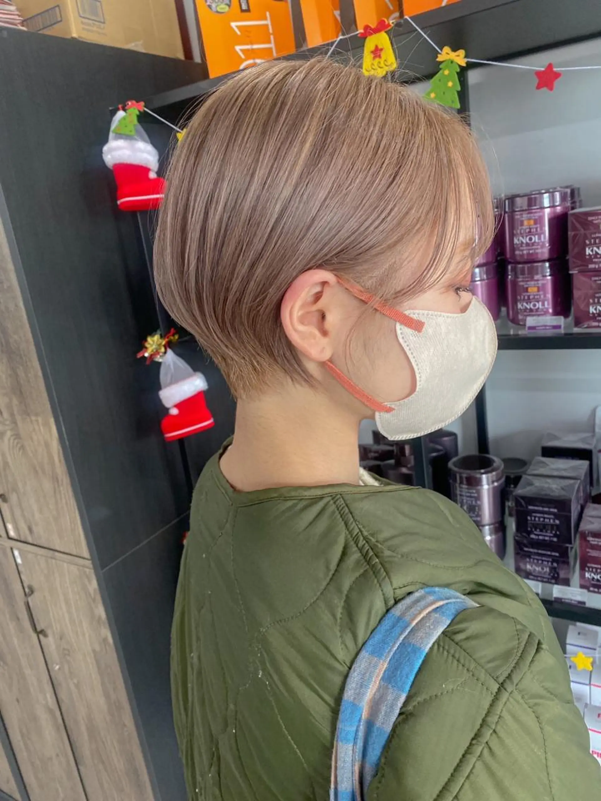 ショート カラー メンズモテパーマ💙 fuwaのヘアスタイル