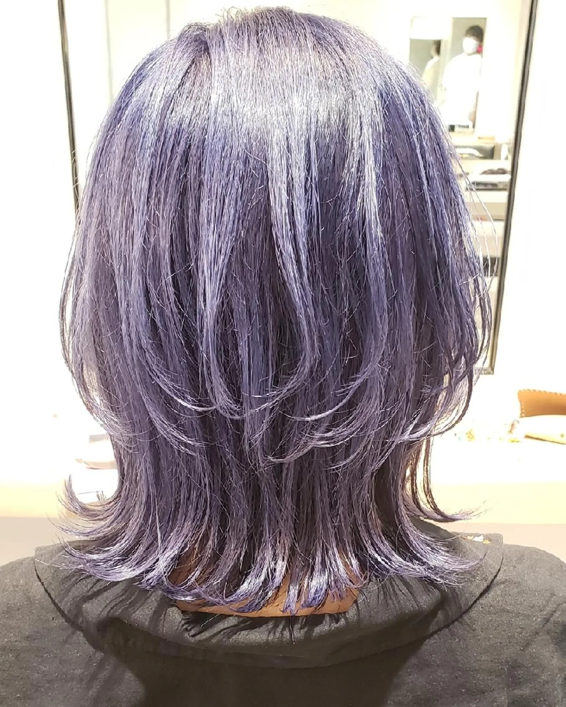 ショート カラー バイオレットカラー ウルフカット カット ヘアカラー arrow🖤 もえみのヘアスタイル