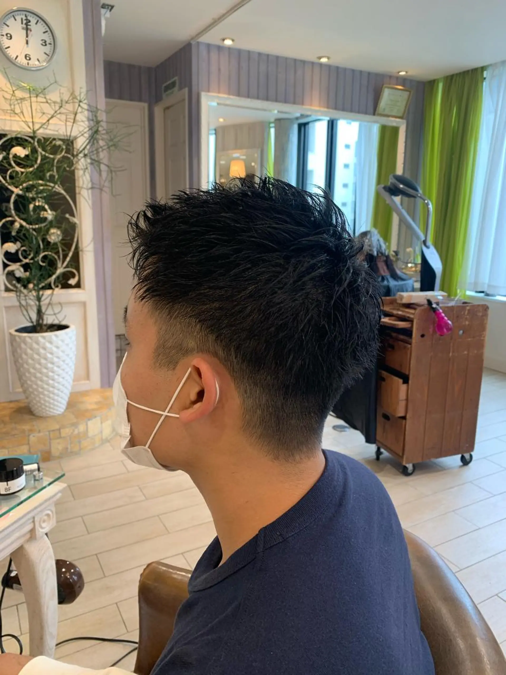 カラー パーマ メンズ 増渕 駿介のヘアスタイル